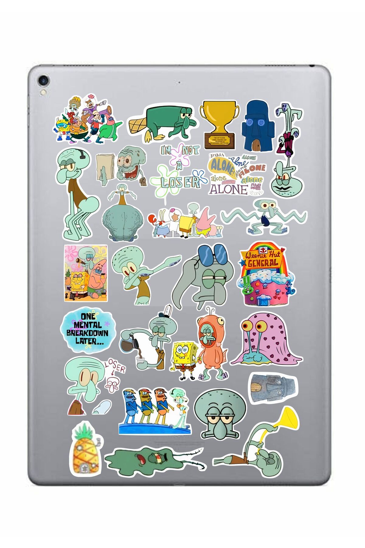 hediyenebak Squidward Sticker Seti | Laptop Ajanda Pc Tablet Telefon Defter Etiket Bullet Journal