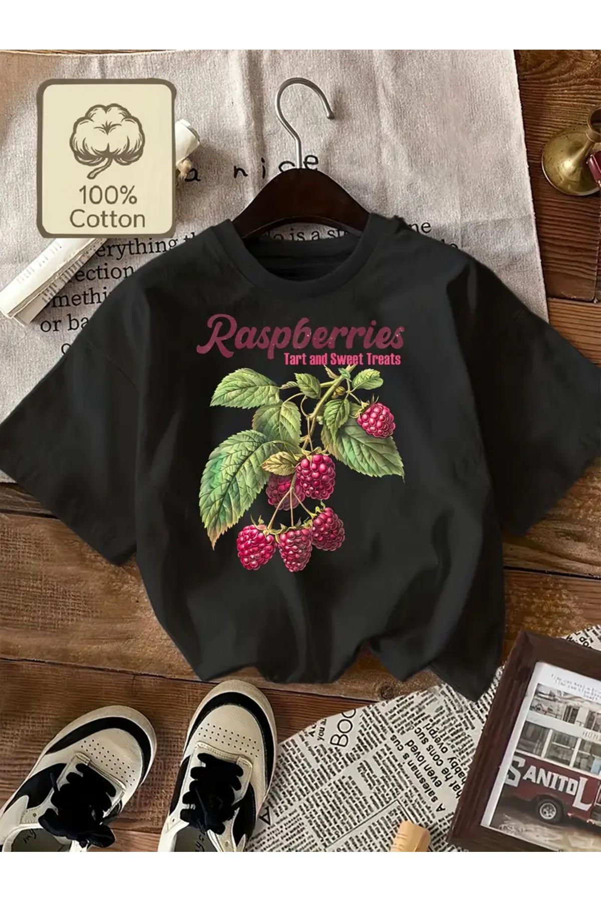 LEIVOR Raspberries Baskılı Kadın T-shirt