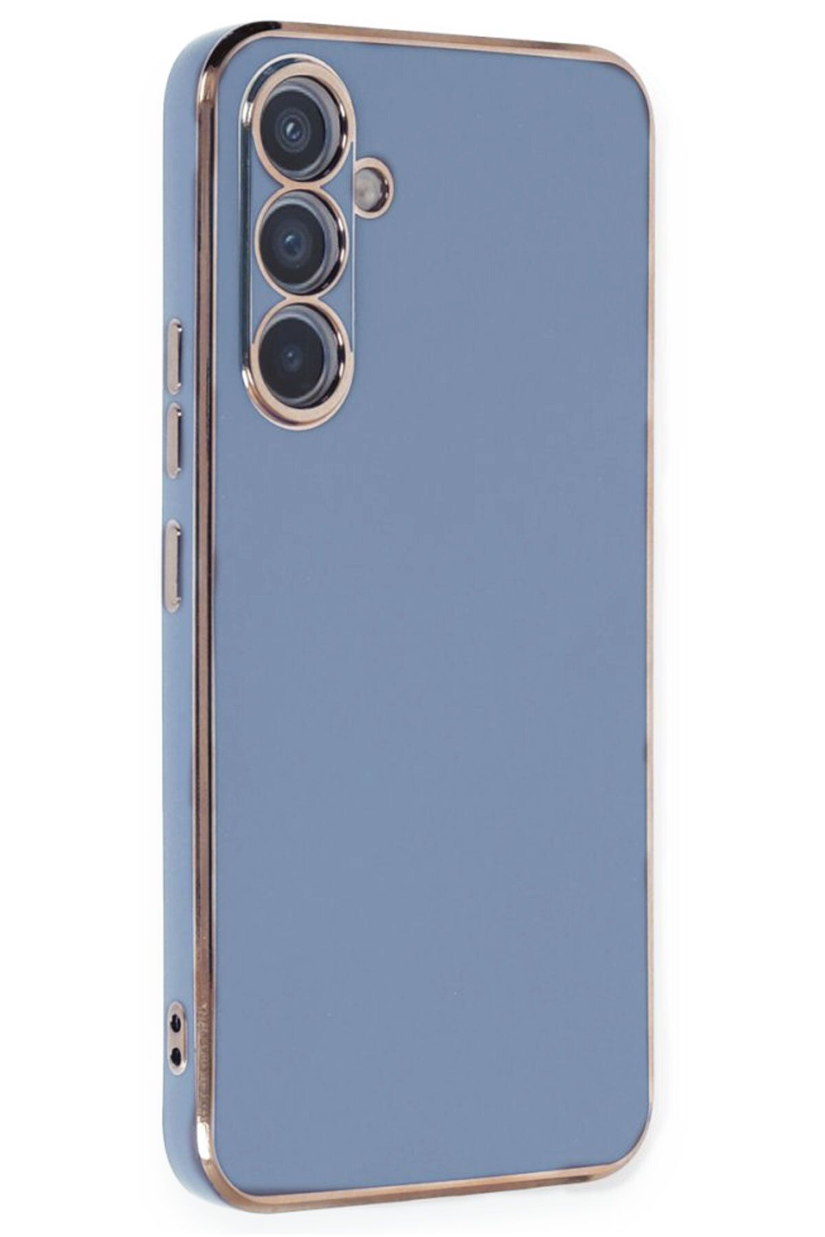 CEPSTOK Samsung Galaxy A54 Kılıf Kenar Detaylı Yumuşak Parlak Silikon