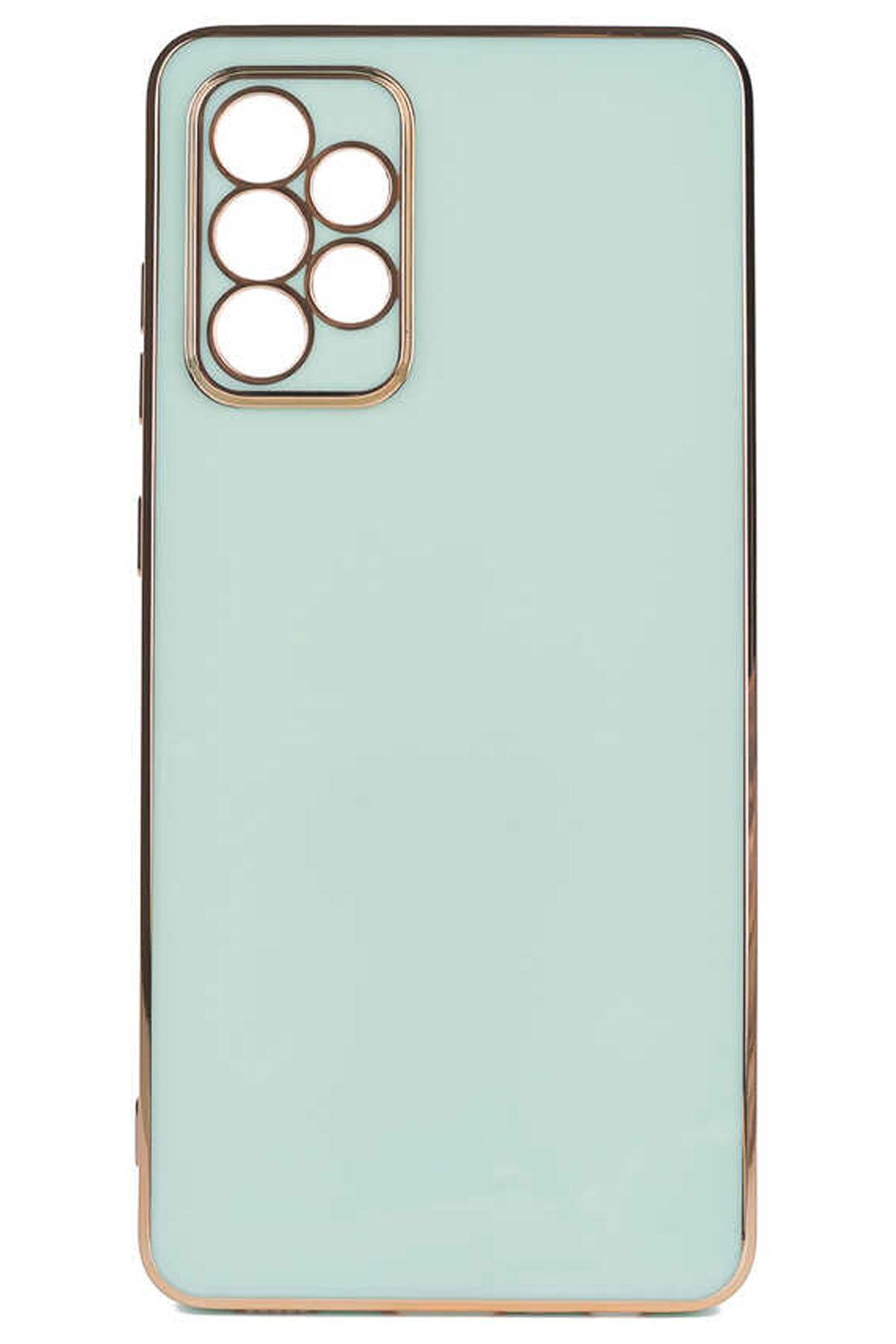 CEPSTOK Samsung Galaxy A53 Kılıf Kenar Detaylı Yumuşak Parlak Silikon
