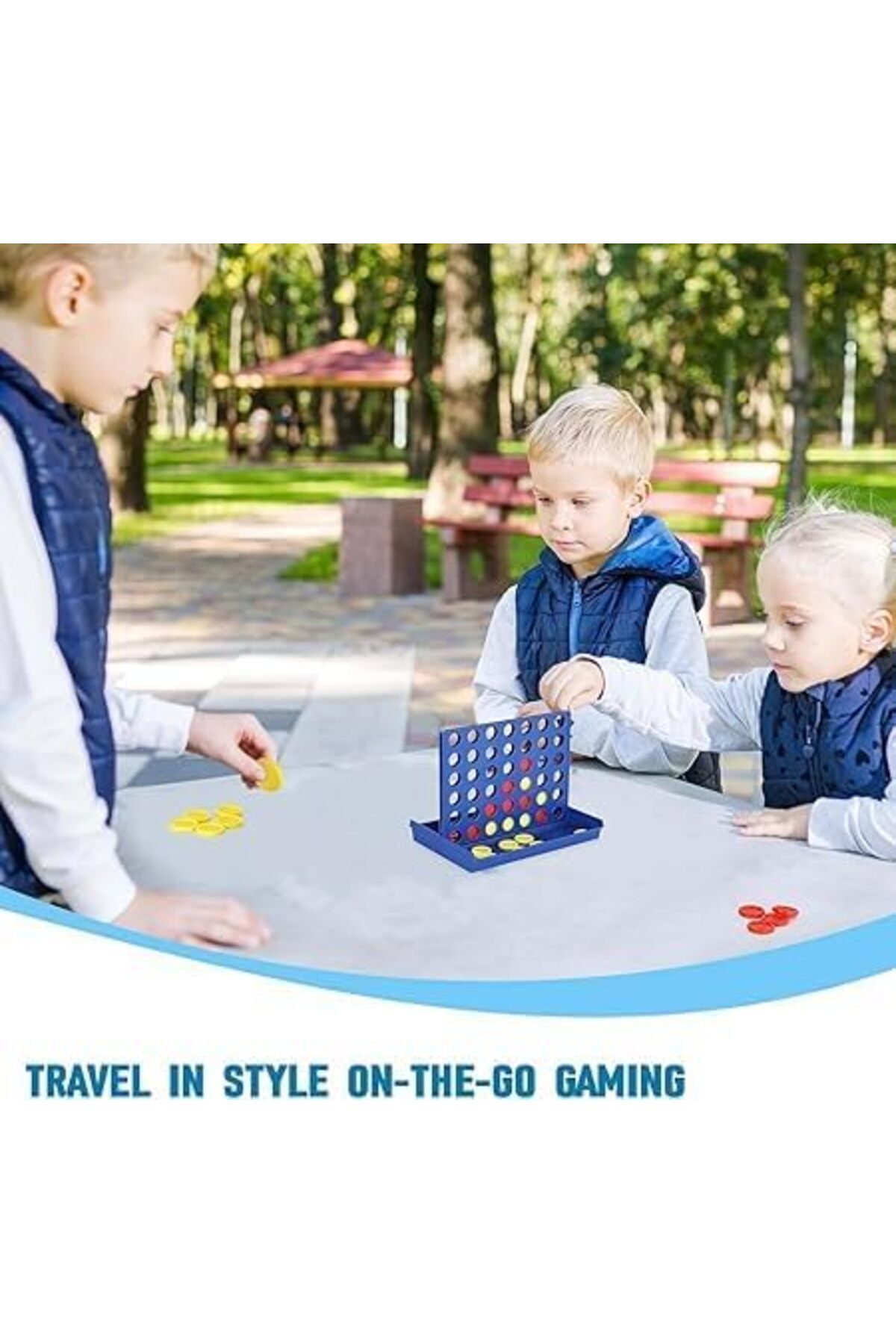 Other-Small Bingo Game 4 in a Row, Compact Strategy Board Game for Kids and Adults 9