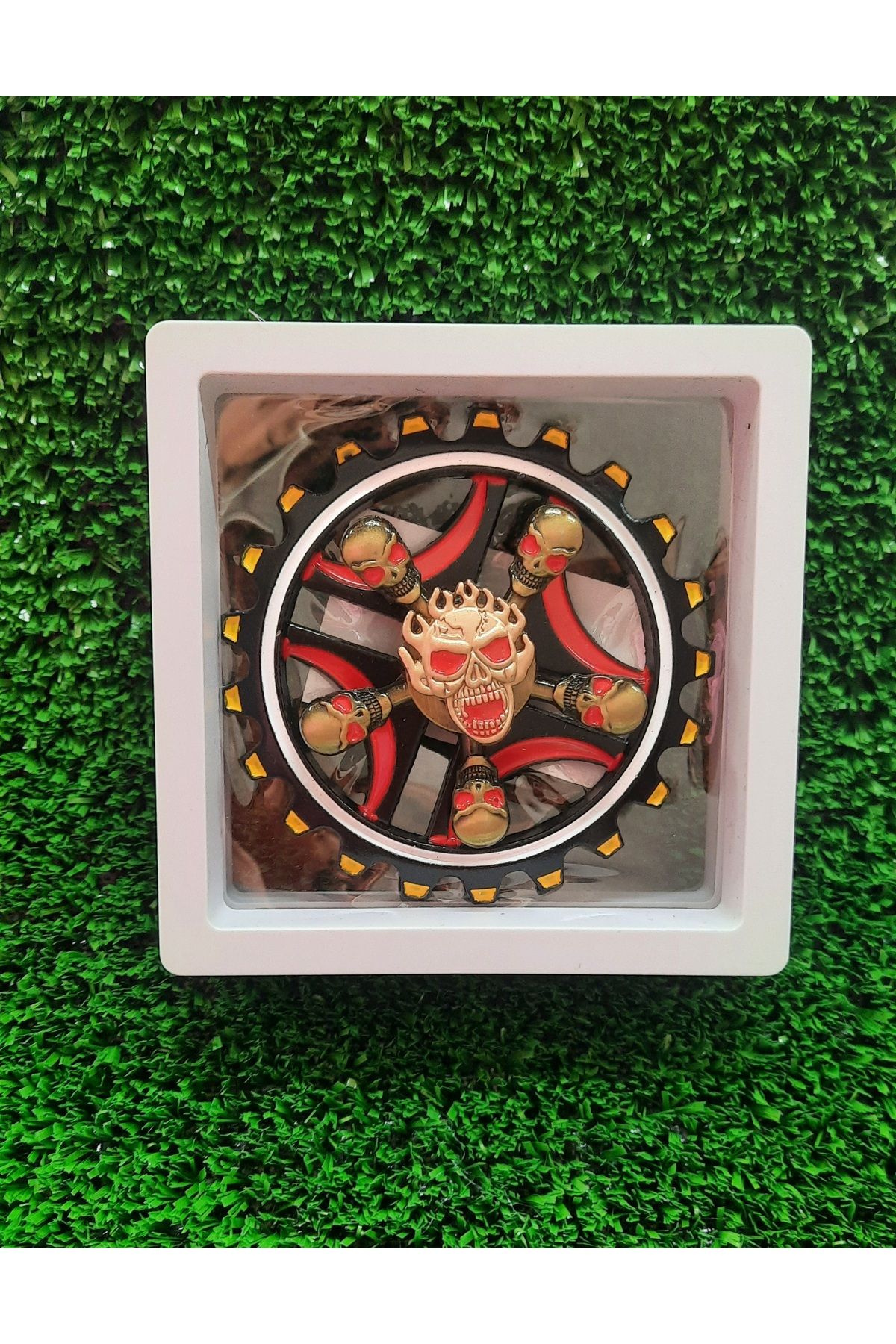 TOYSTAR Özel Kutulu Metal Stres Çarkı Metal Kuru Kafa 9 cm Model 6