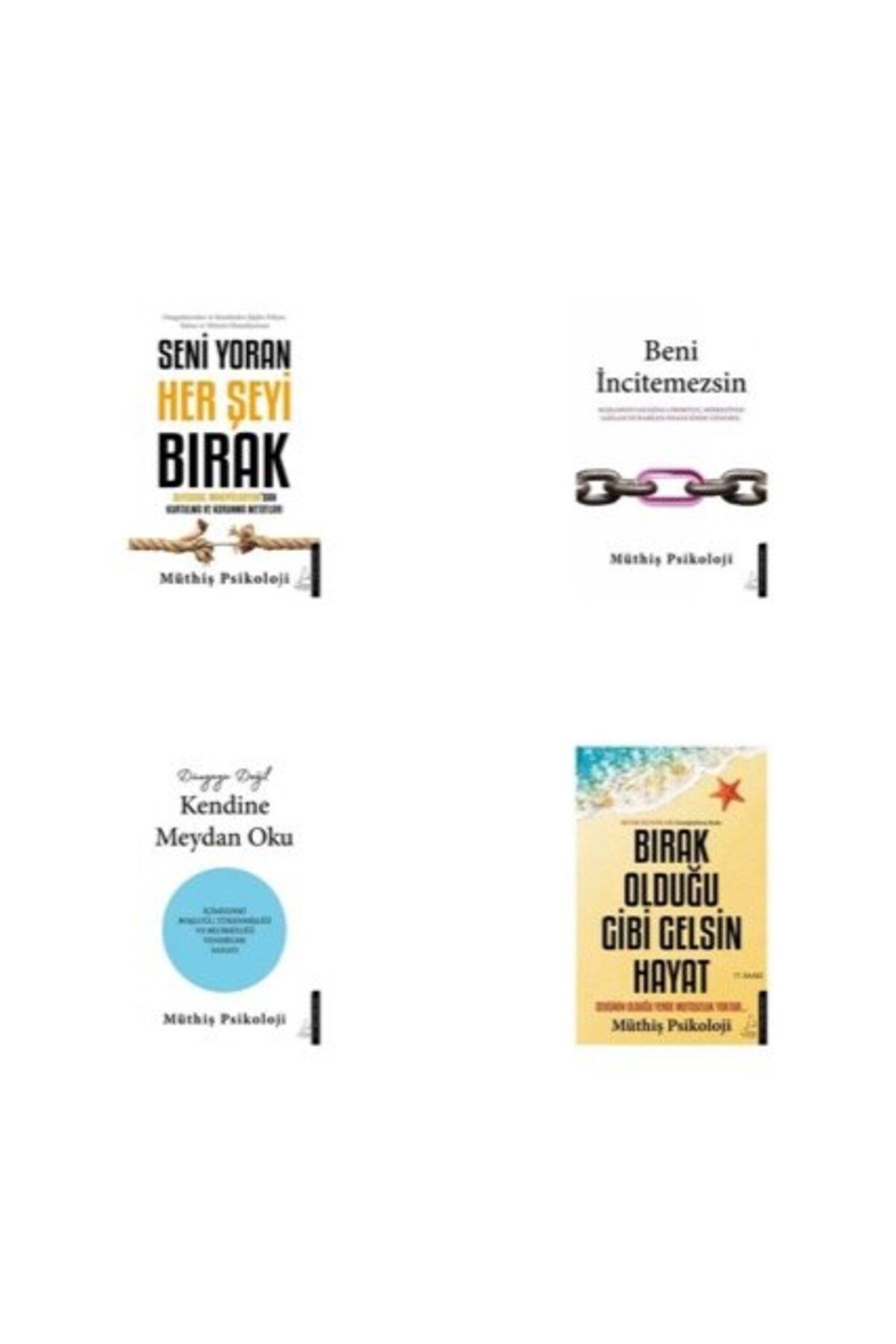 Destek Yayınları seni yoran her seyi birak + beni incitemezsin + kendine meydan oku + birak oldugu gibi gelsin hayat