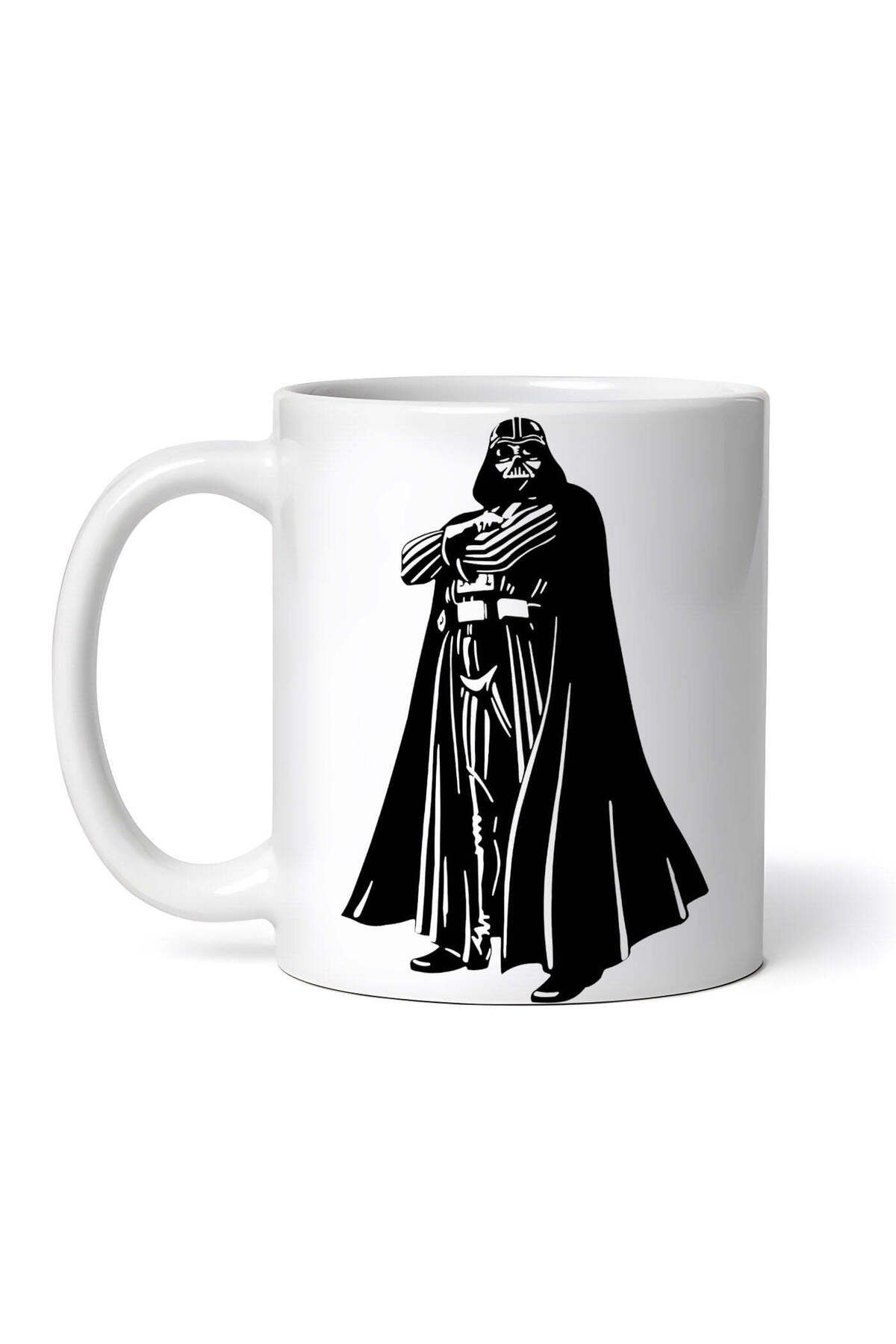 OEM-Cană albă personalizată, Darth Vader Star Wars în poziție verticală, INOVATIX®. 330ml 1