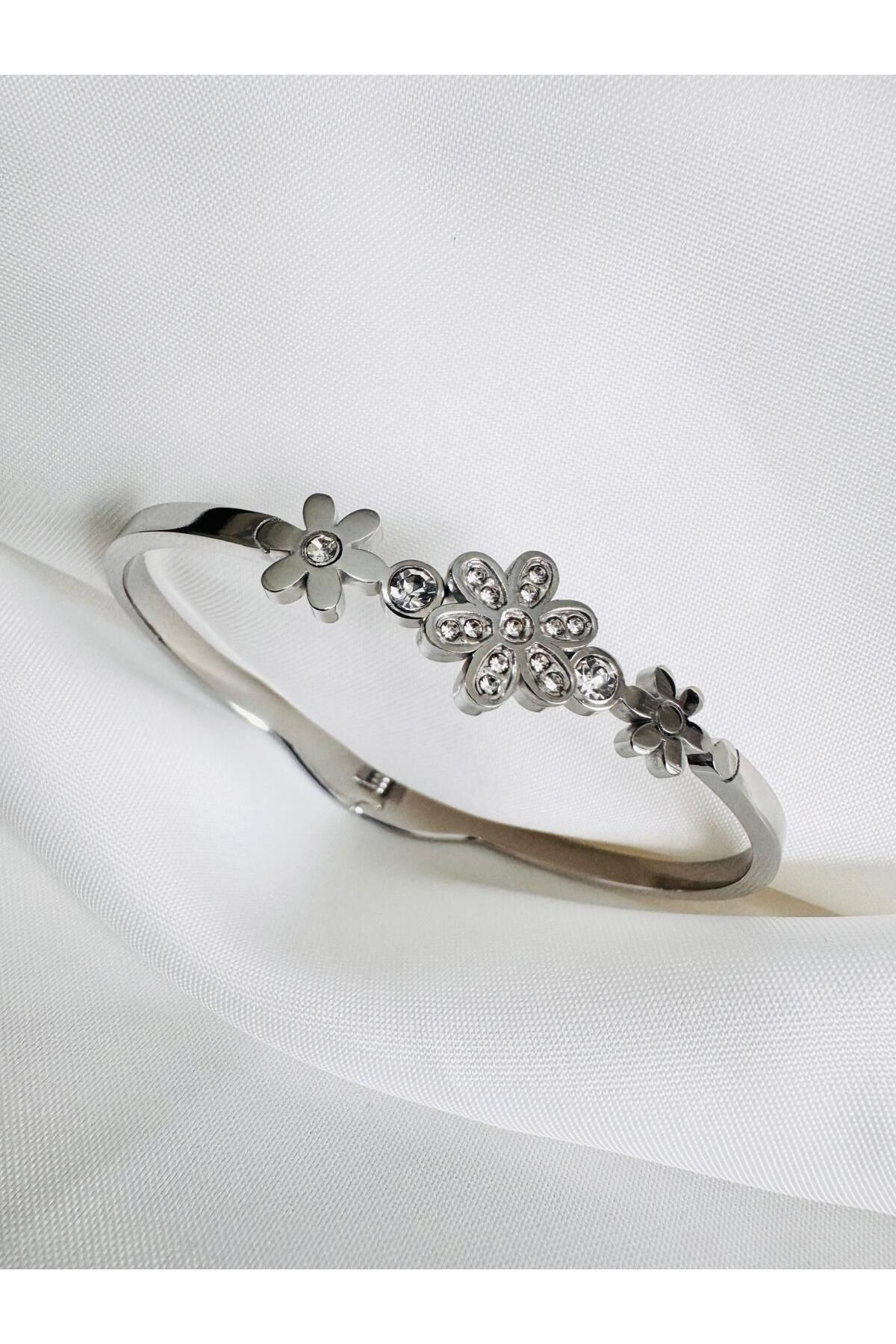 DEVİ fashion Çelik Silver Bileklik 18 cm