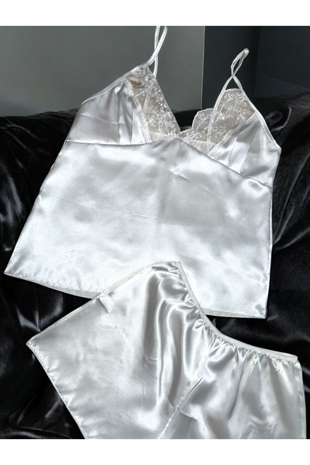 SATTENS-5 Piece Dower Satin Women's Nightgown Dower Set + Box Gift 6