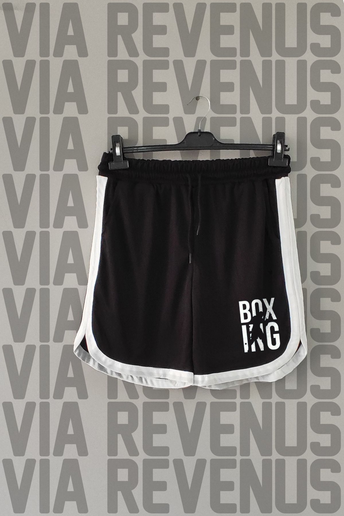 Vordevia Boxing Baskılı Biye Detaylı Spor Antrenman Şortu