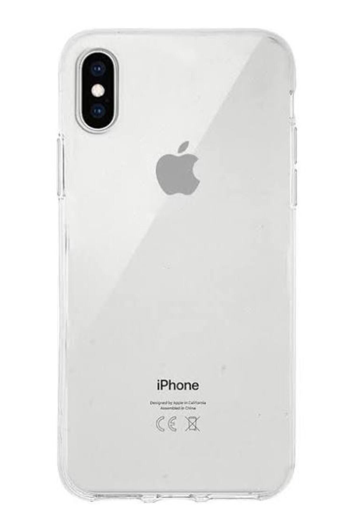 Glazef İPHONE XS MAX Şeffaf Kılıf Kamera Korumalı Ultra İnce Esnek Kılıf
