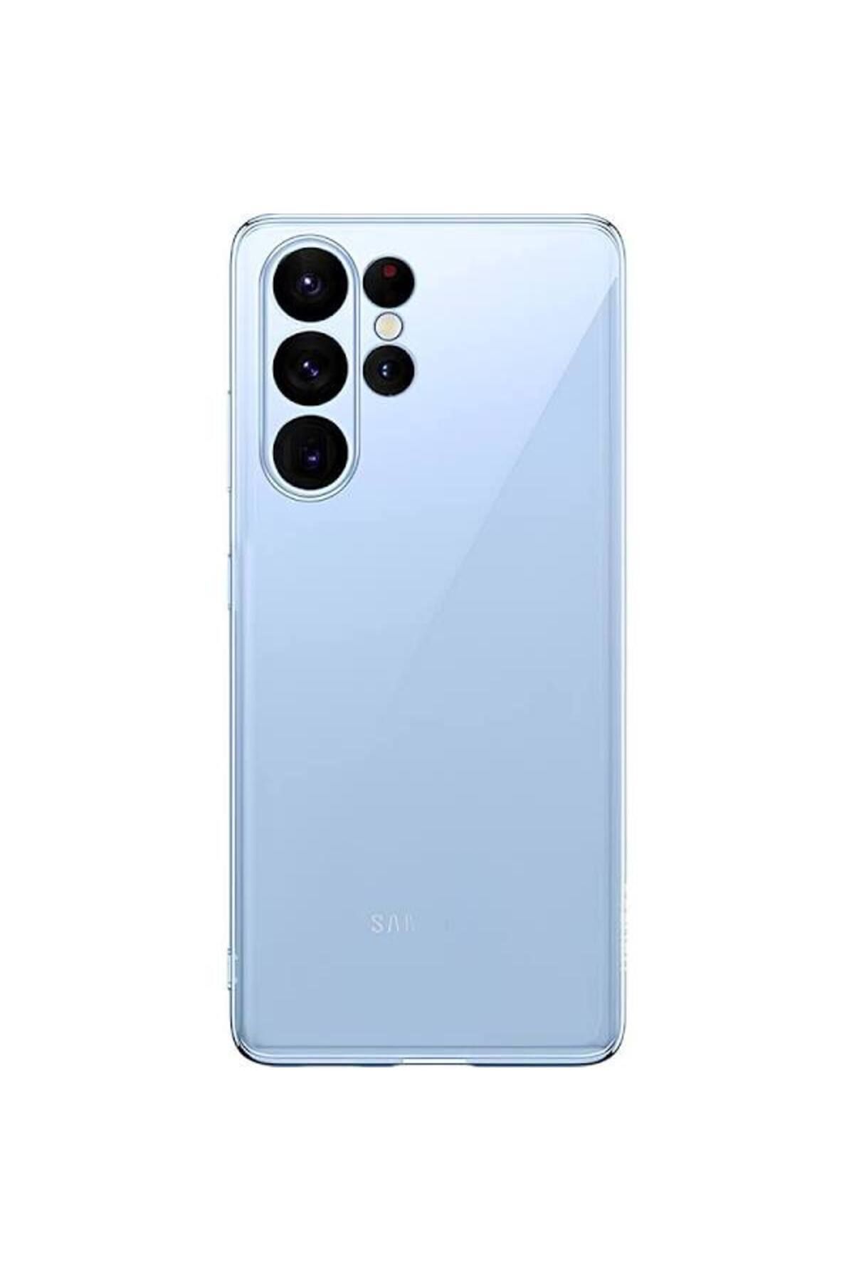 Glazef GALAXY S23 ULTRA Şeffaf Kılıf Kamera Korumalı Ultra İnce Esnek Kılıf