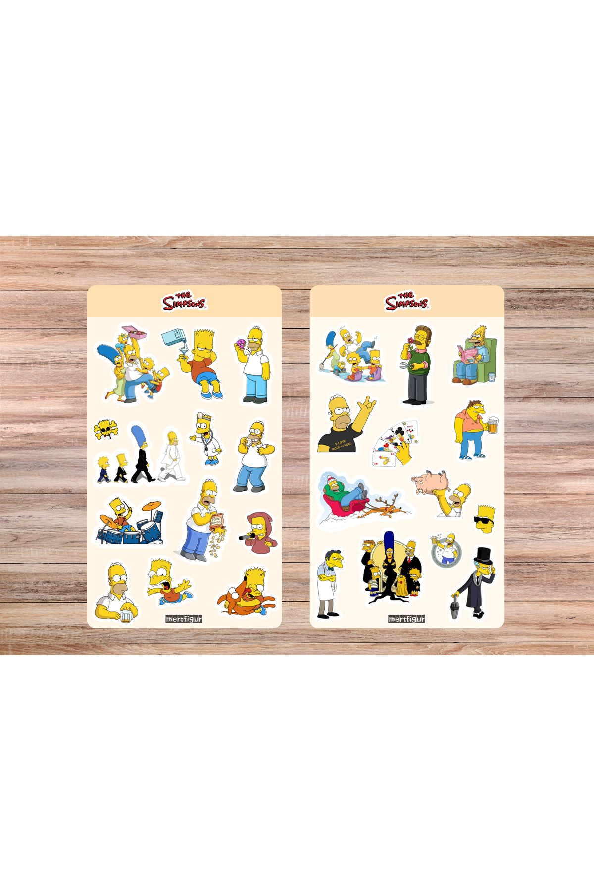 mertfigur The Simpsons Sticker Etiket