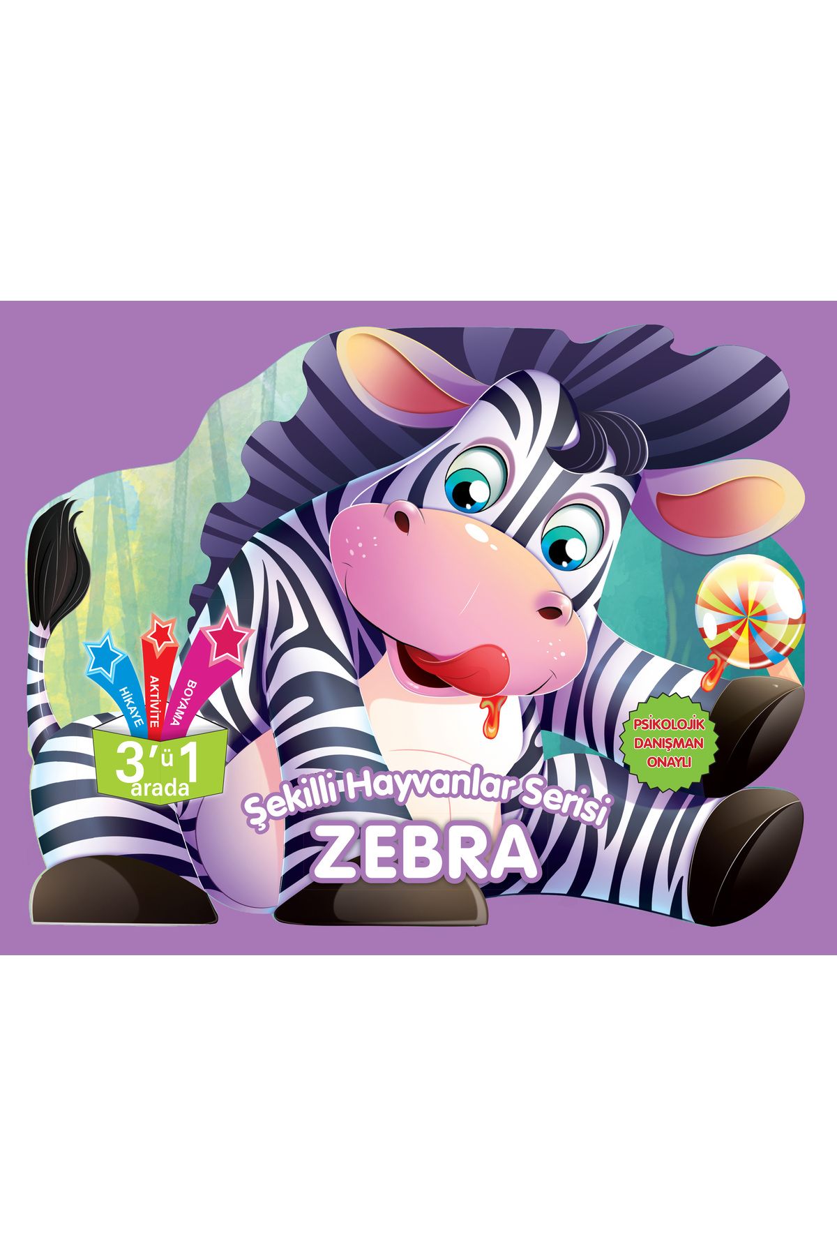 Parıltı Yayınları Şekilli Hayvanlar Serisi Zebra