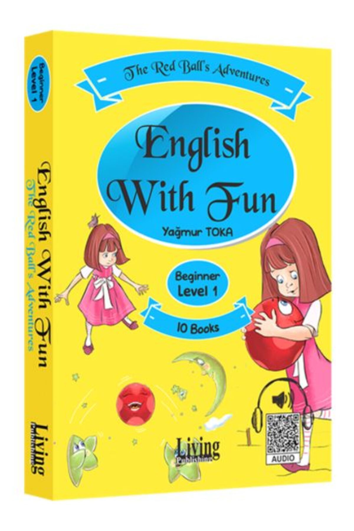 Living English Dictionary English With Fun Level 1 10 Kitap The Red Balls Adventures