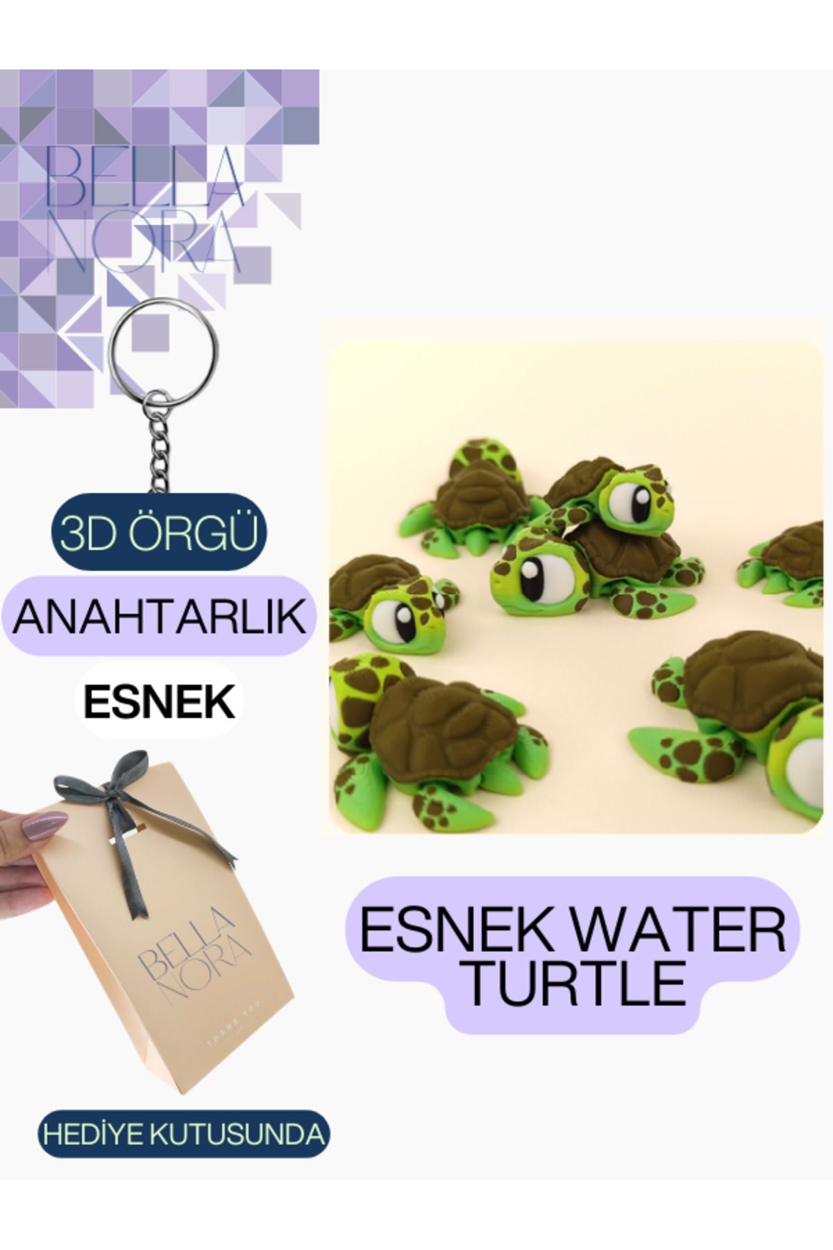 Bellanora Örgü Anahtarlık En Sevilen Animasyon Çizgi Film Hayvan Kahramanları Amigurumi Özel Hediye Kutusunda