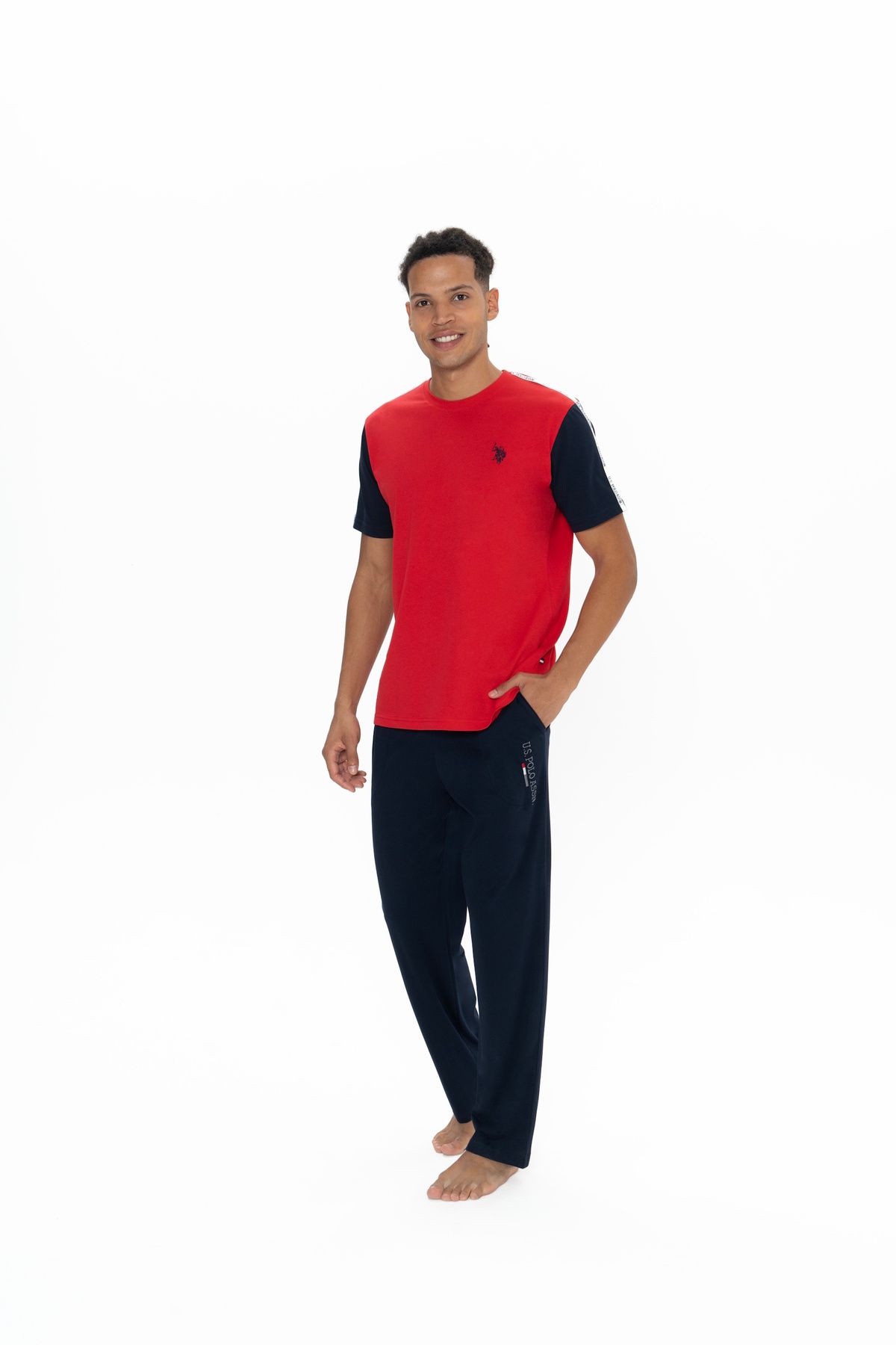 U.S. Polo Assn. U.S. Polo Assn. Erkek Blok Renk Düz Paça Ev Giyim - BNLLY18A89X8U
