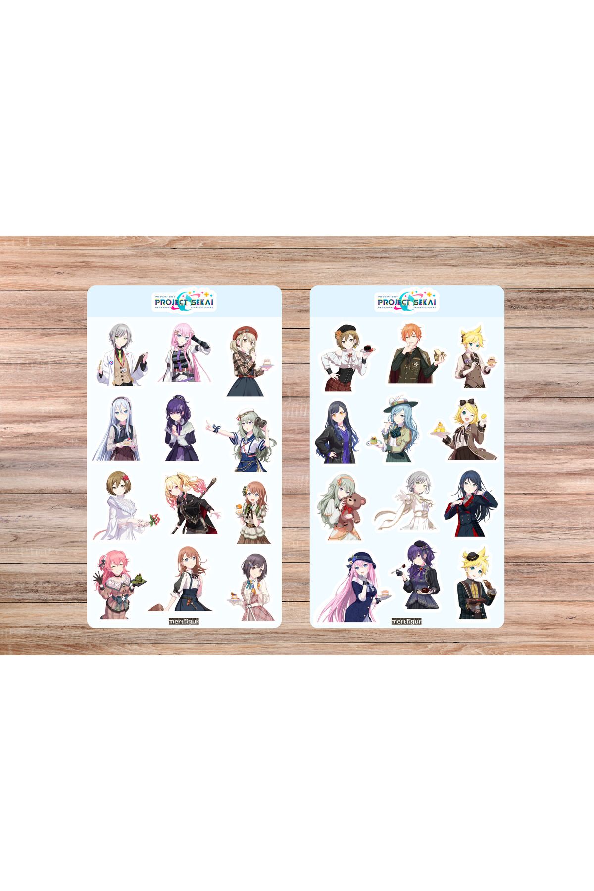 mertfigur Pjsekai Project Sekai Colorfull Hatsune Miku Anime Sticker Etiket