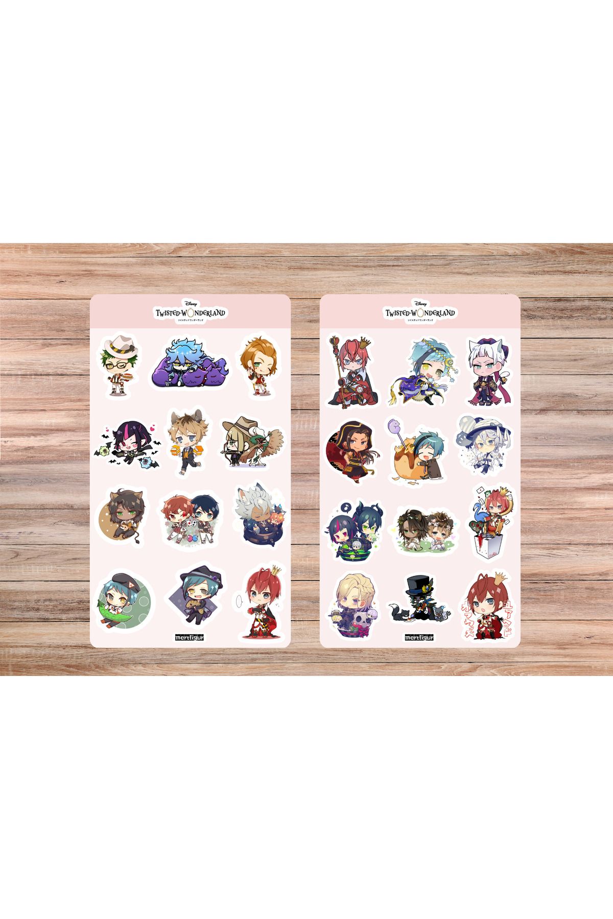 mertfigur Twisted Wonderland Anime Sticker Etiket