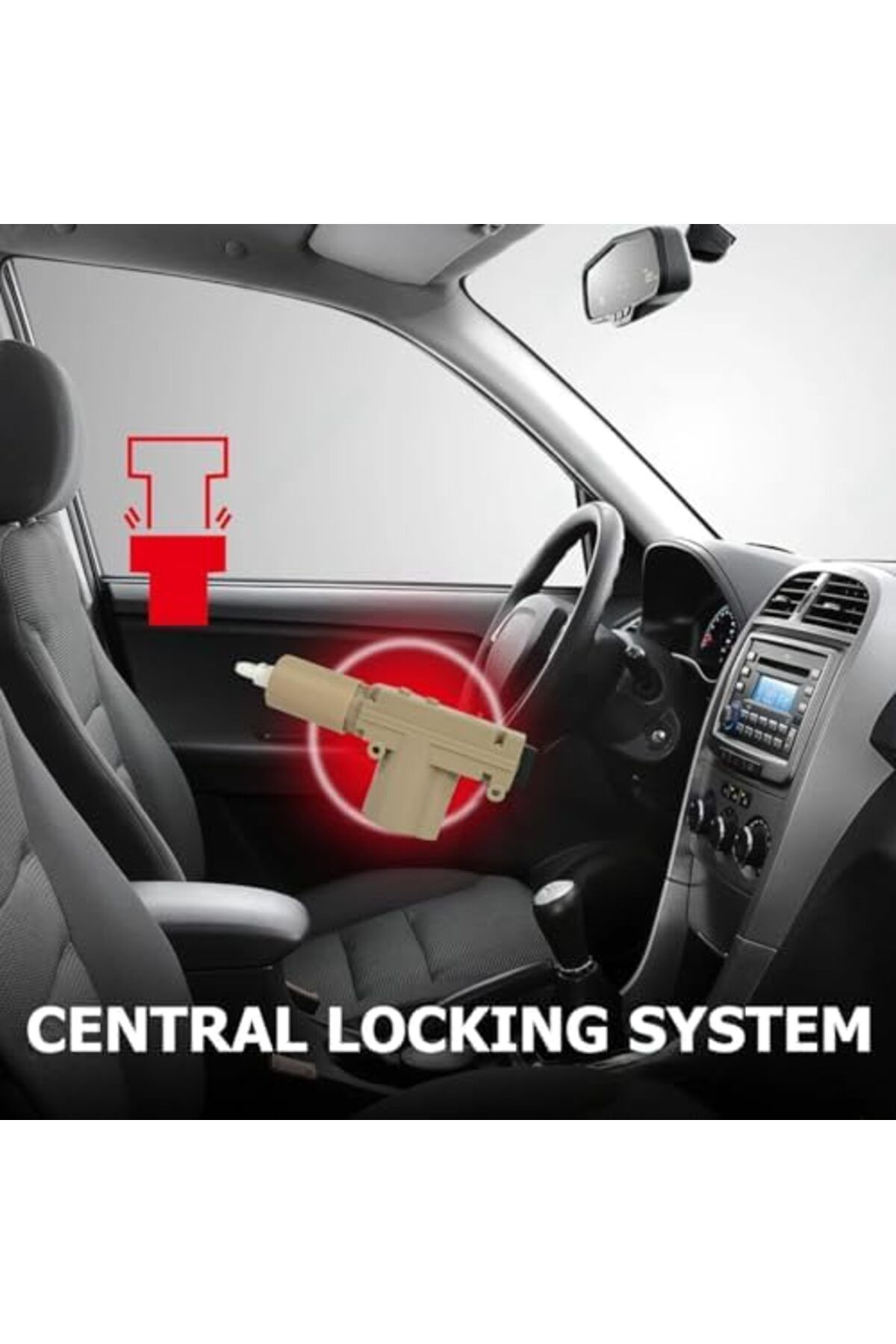 Generic-Camel Rt10199 Universal Central Door Locking System - 4 Actuators, Vehicle Security Kit 3
