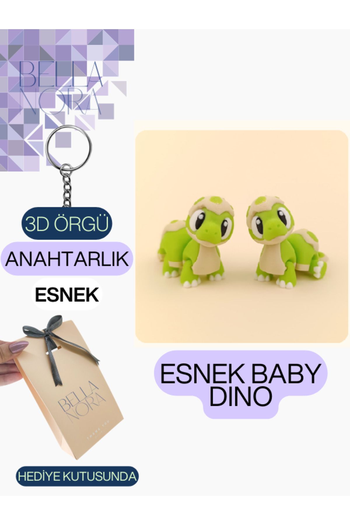 Bellanora Örgü Anahtarlık En Sevilen Animasyon Çizgi Film Hayvan Kahramanları Amigurumi Özel Hediye Kutusunda