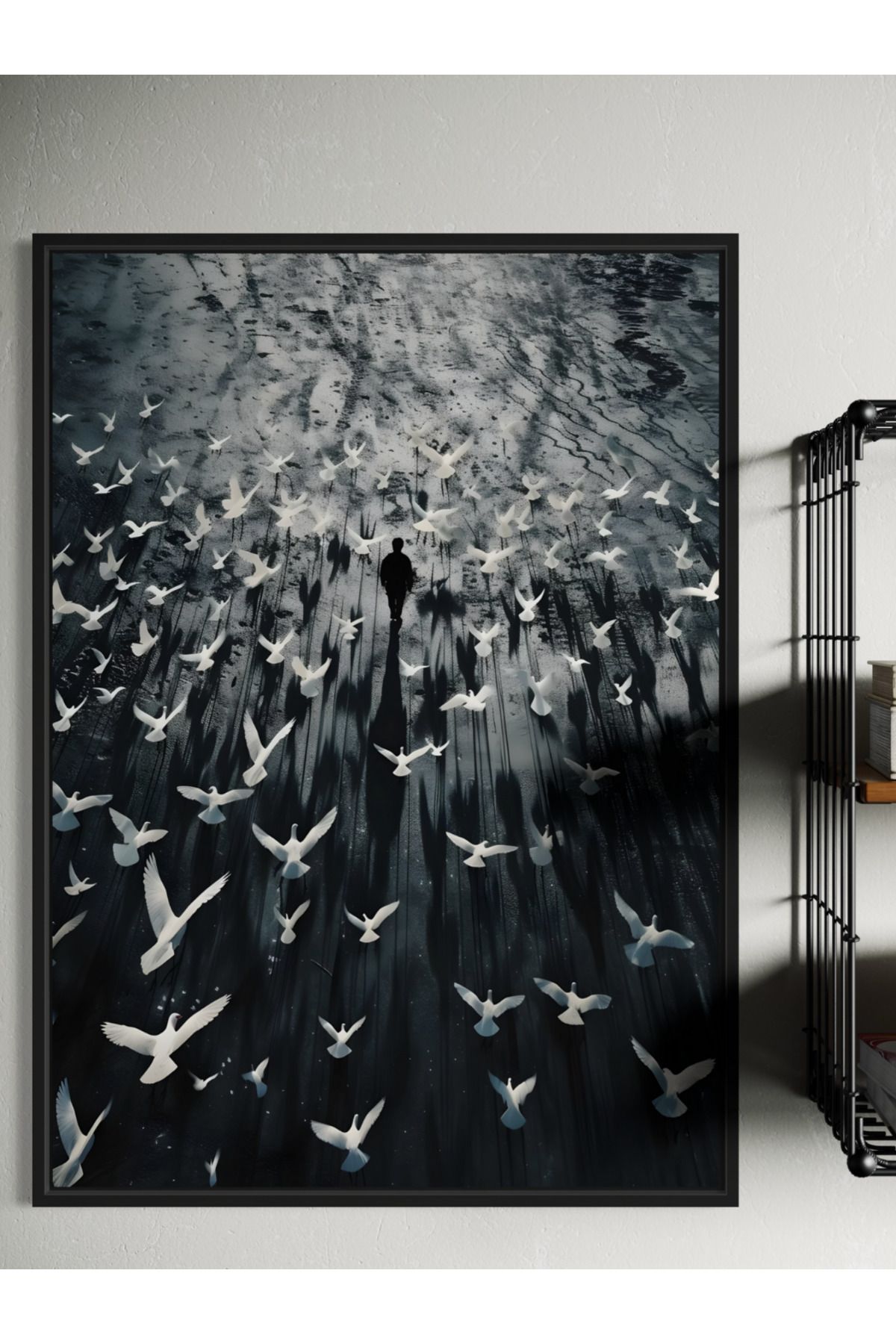 Woodsuppco Kuşlar Çerçevesiz Poster, Duvar Posteri, Sanatsal Poster, Duvar Dekoru