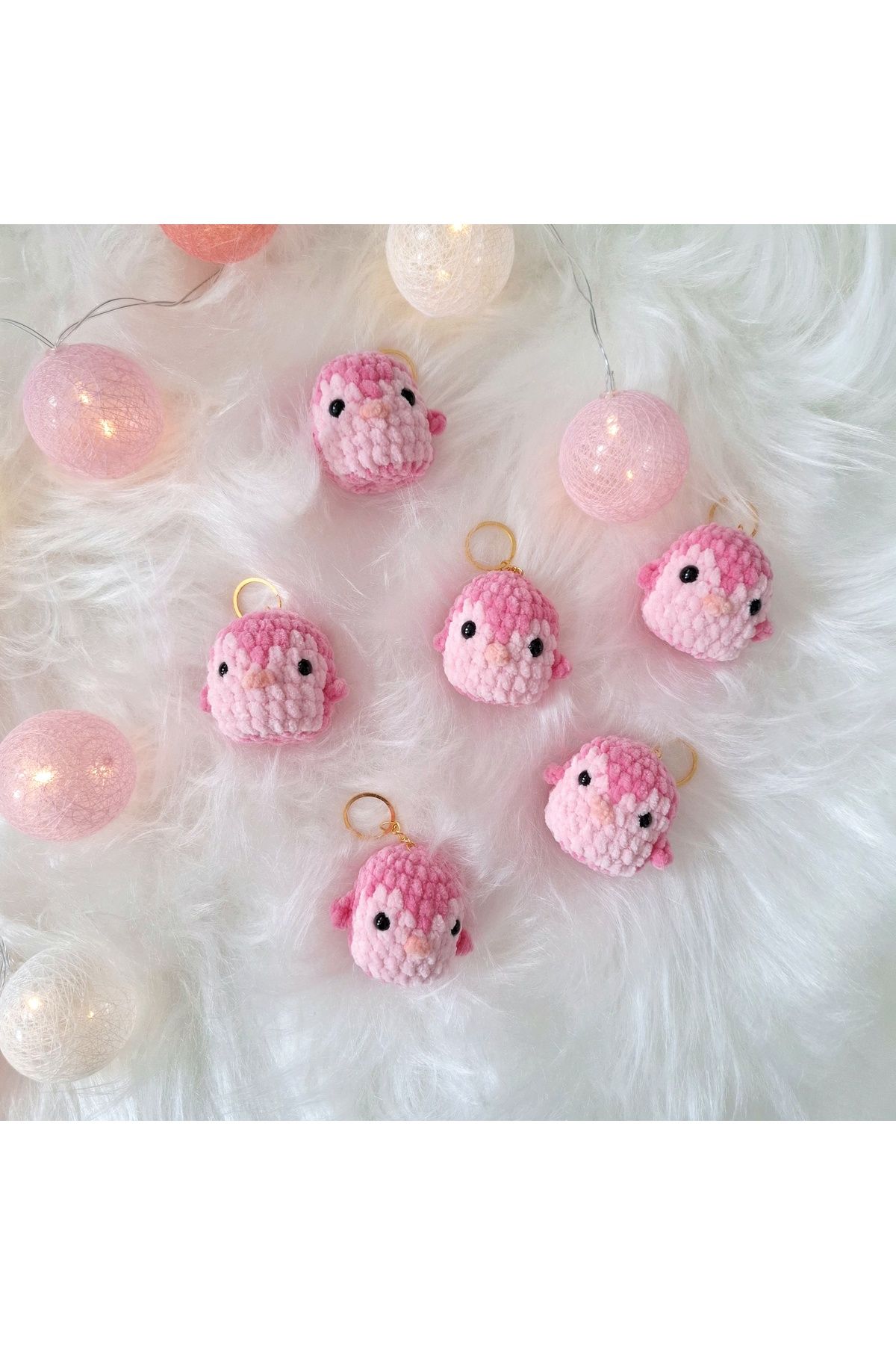 shop Amigurumi Pembe Civciv Anahtarlık