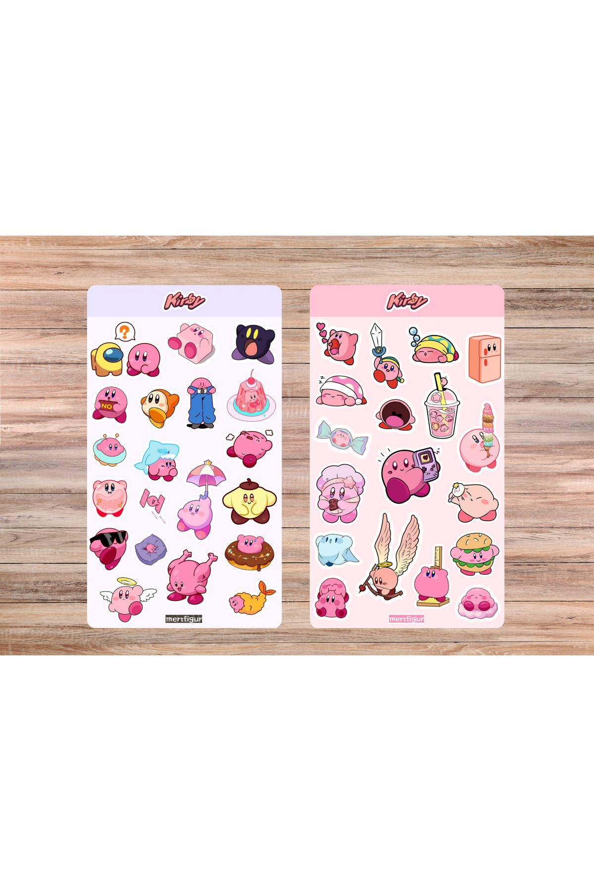mertfigur Kirby Anime Sticker Etiket