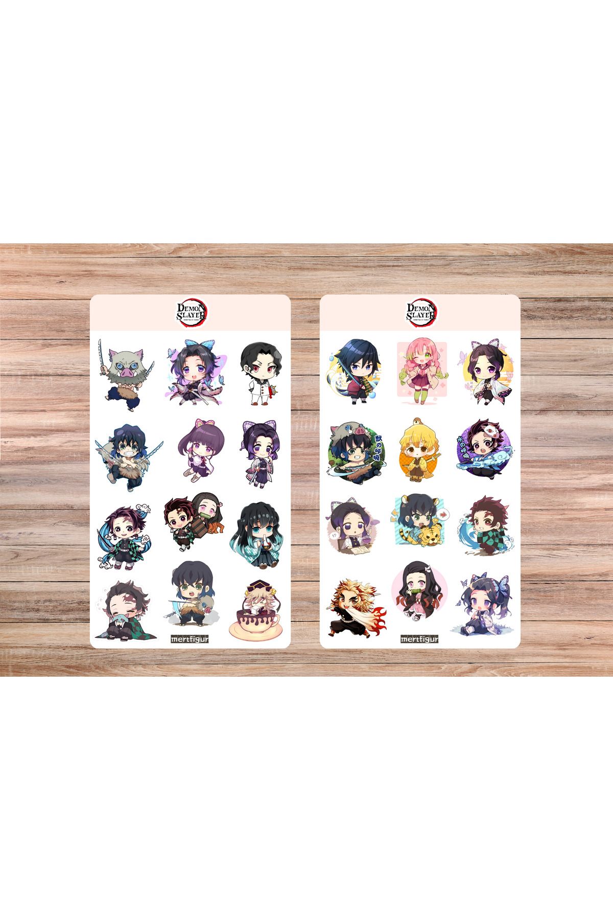 mertfigur Demon Slayer Kimetsu no Yaiba Anime Sticker Etiket