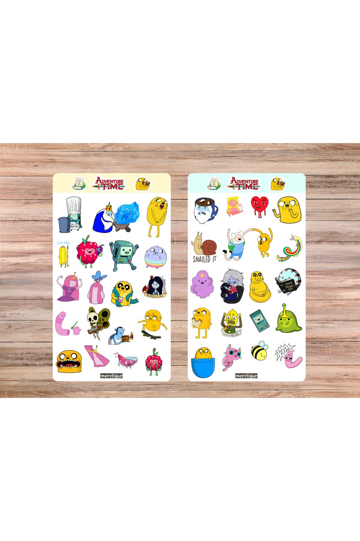 mertfigur Adventure Time Anime Sticker Etiket