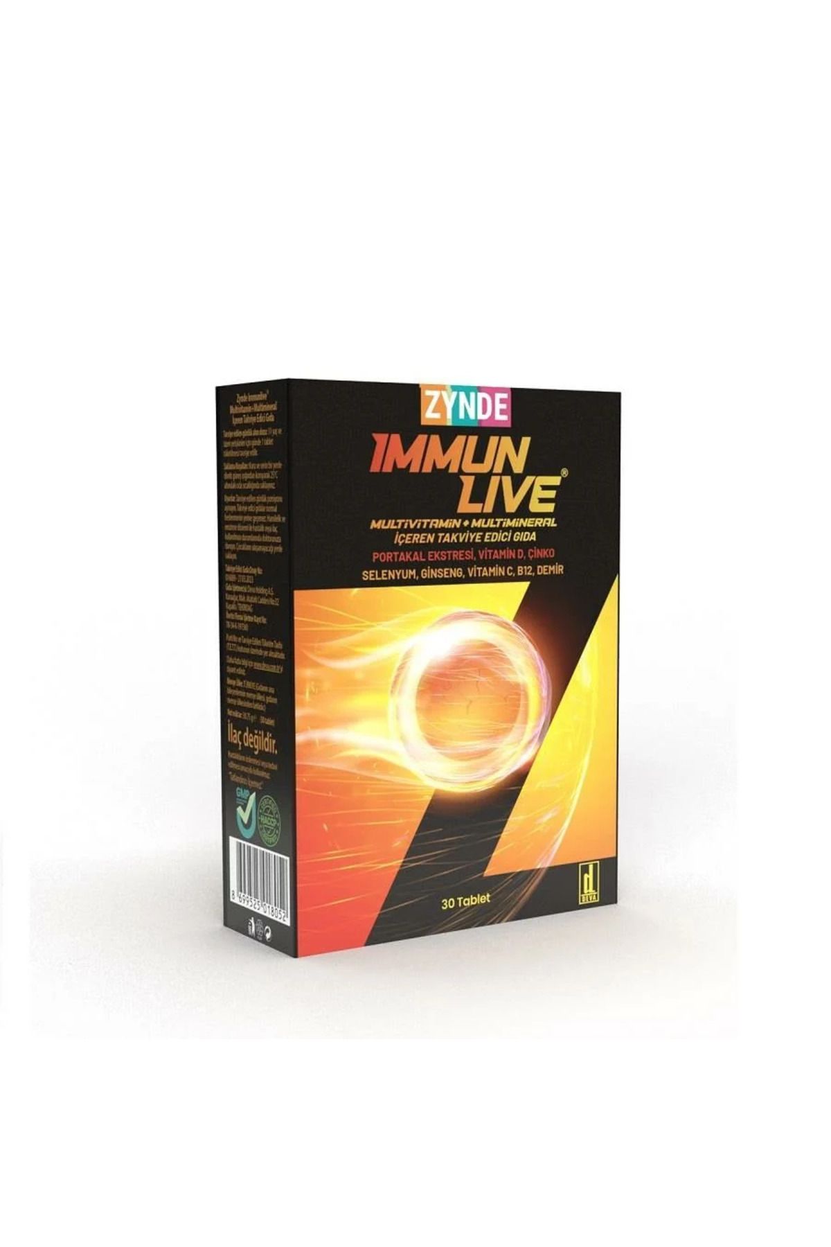zynde Immunlıve Multivitamin Mineral 30 Tablet