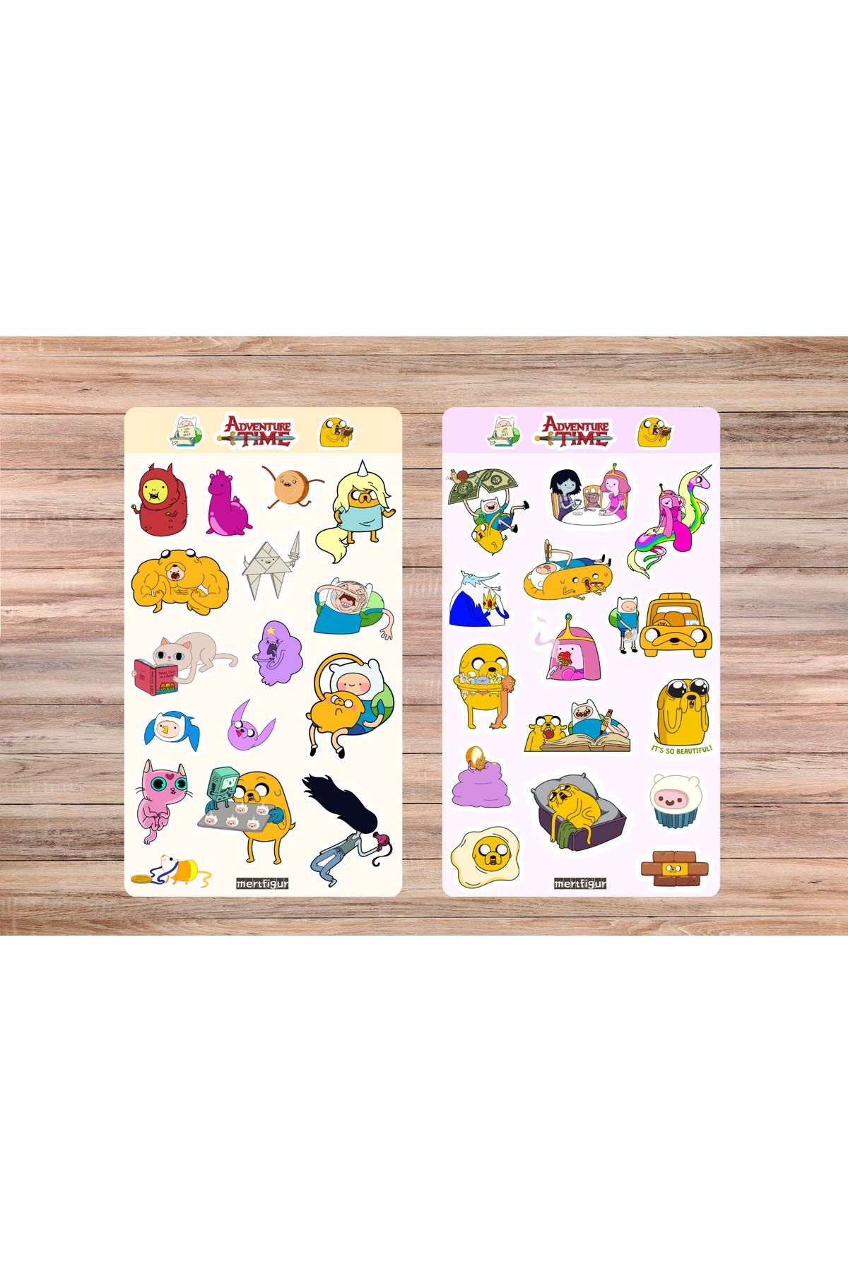 mertfigur Adventure Time Anime Sticker Etiket