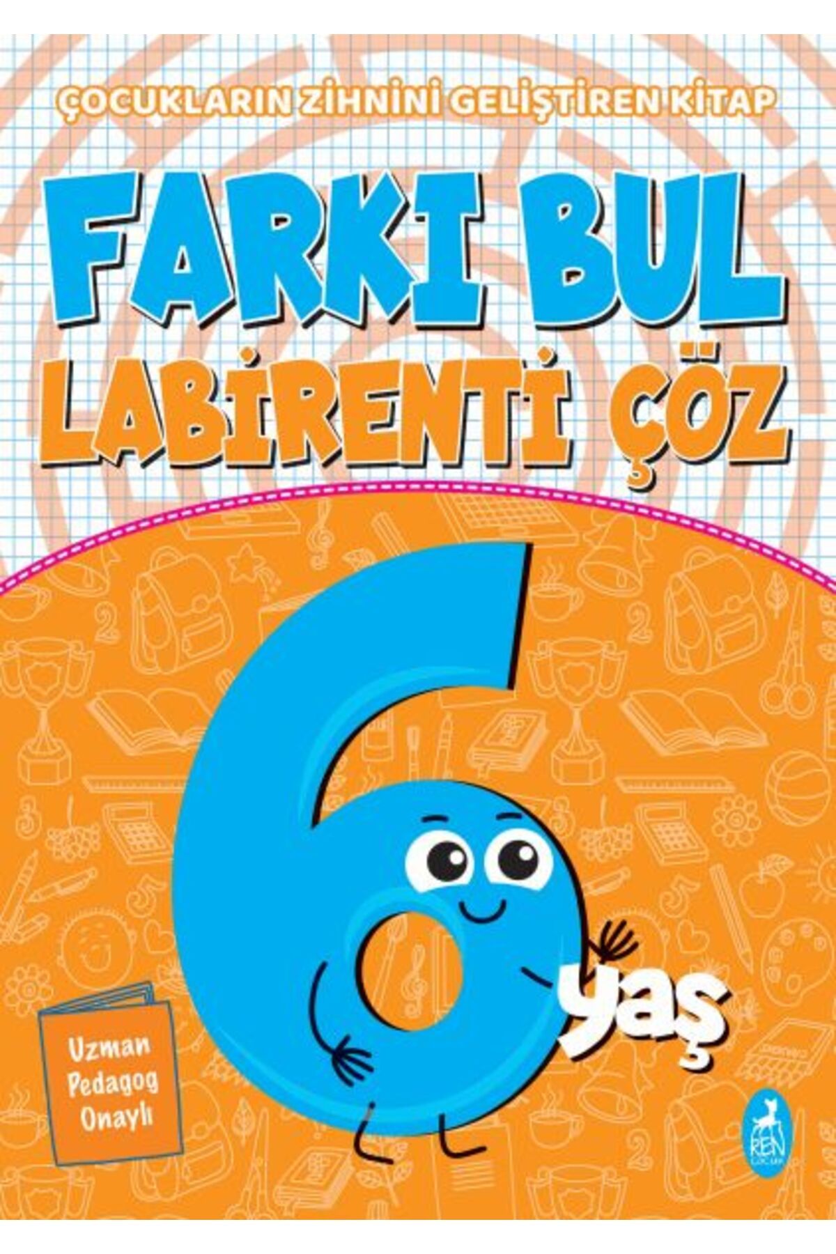 Destek Yayınları Farkı Bul Labirenti Çöz 6 Yaş - Çocukların Zihnini Geliştiren Kitap