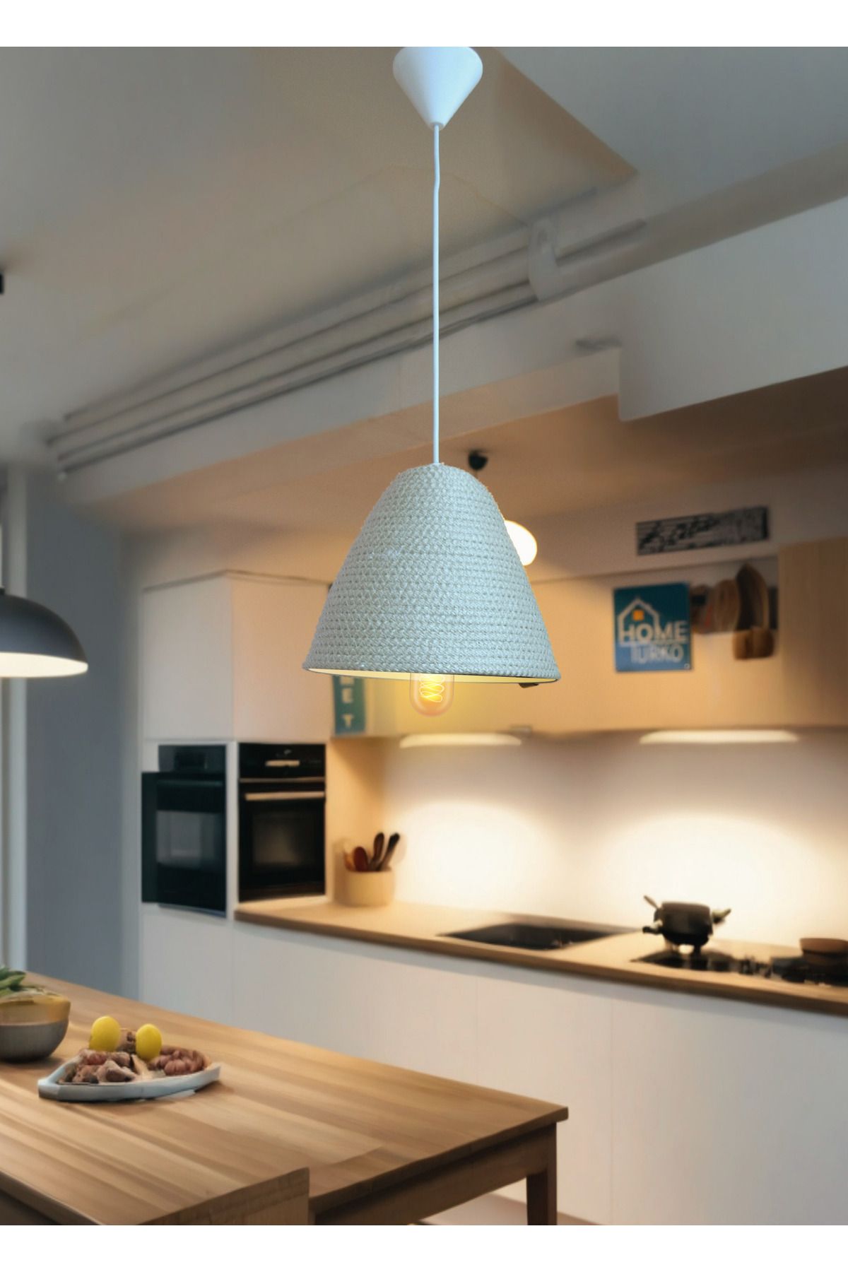 HomeTurko Belora Jüt Moderin Rustik Avize Hasır Avize Ev Dekoru Avize Otel Ofis Restorant Lambader Avize