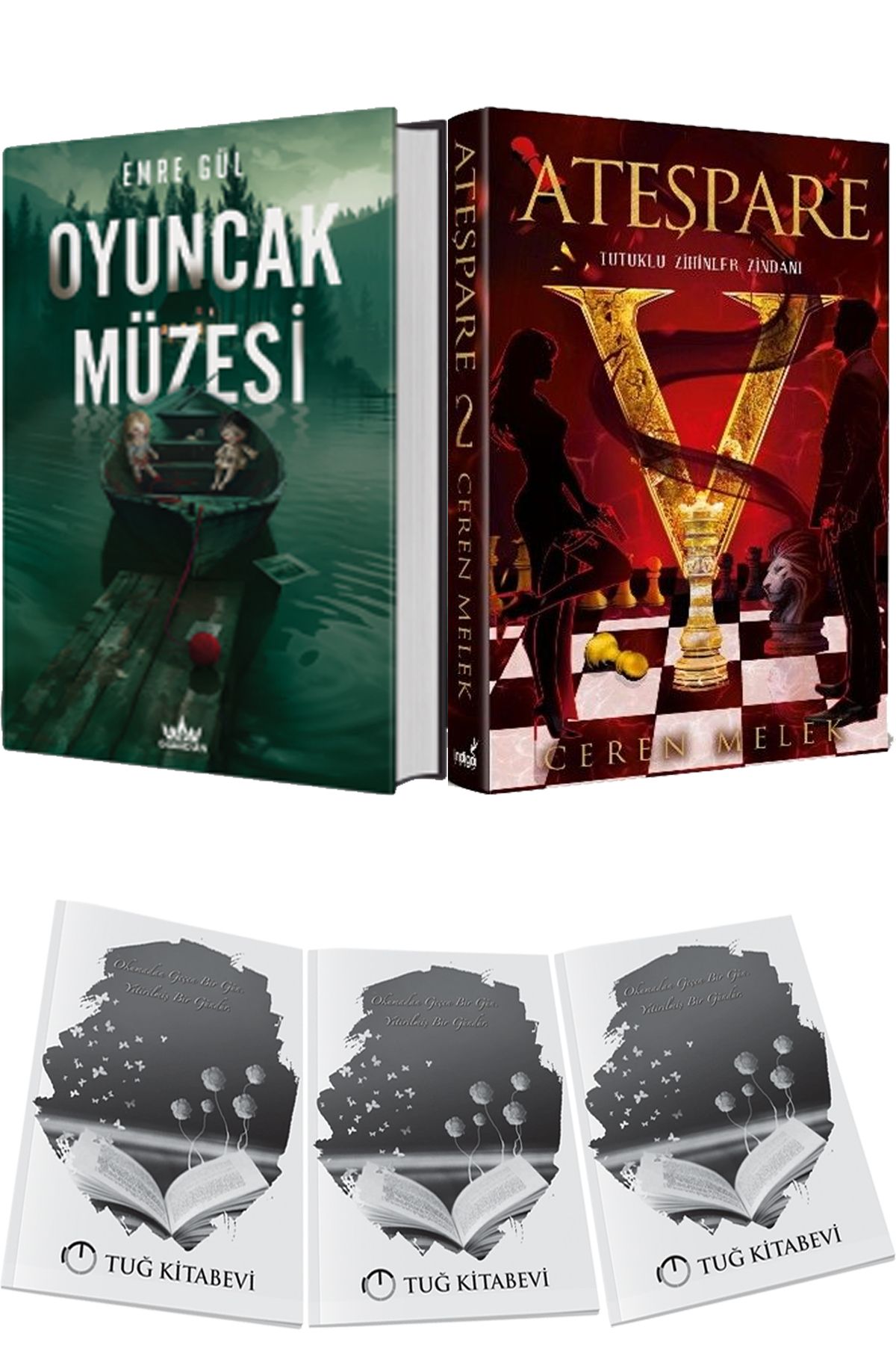 Ephesus Yayınları Oyuncak Müzesi Ciltli ve Ateşpare 2 Tutuklu Zihinler Zindanı Ciltli + Hediyeli