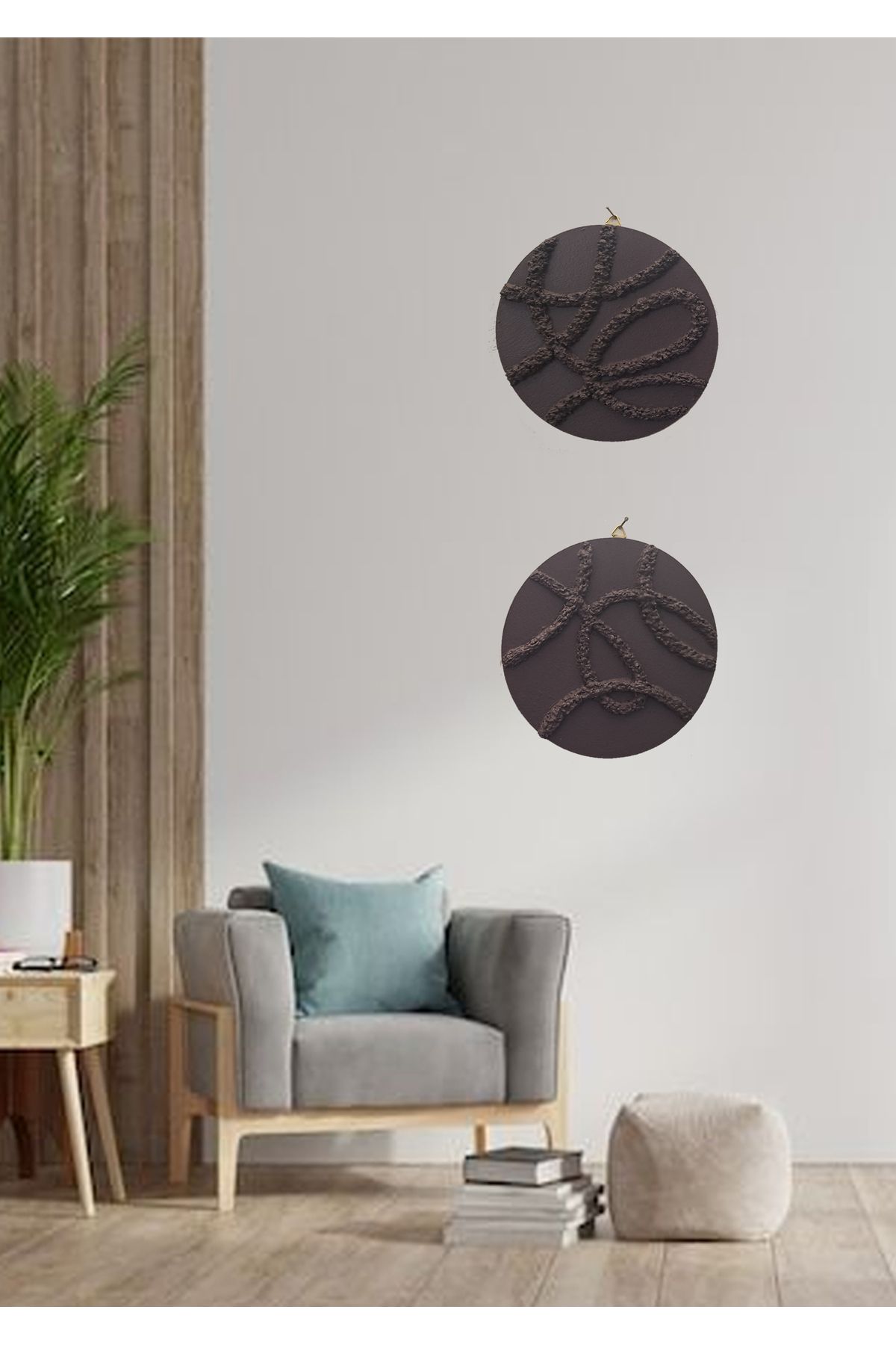HandCo BOHO TABLO MDF RÖLYEF EL YAPIMI cm çap
