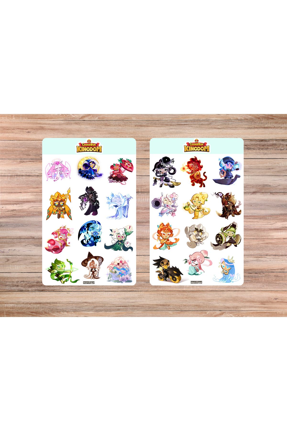 mertfigur Cookie Run Kingdom Anime Oyun Sticker Etiket