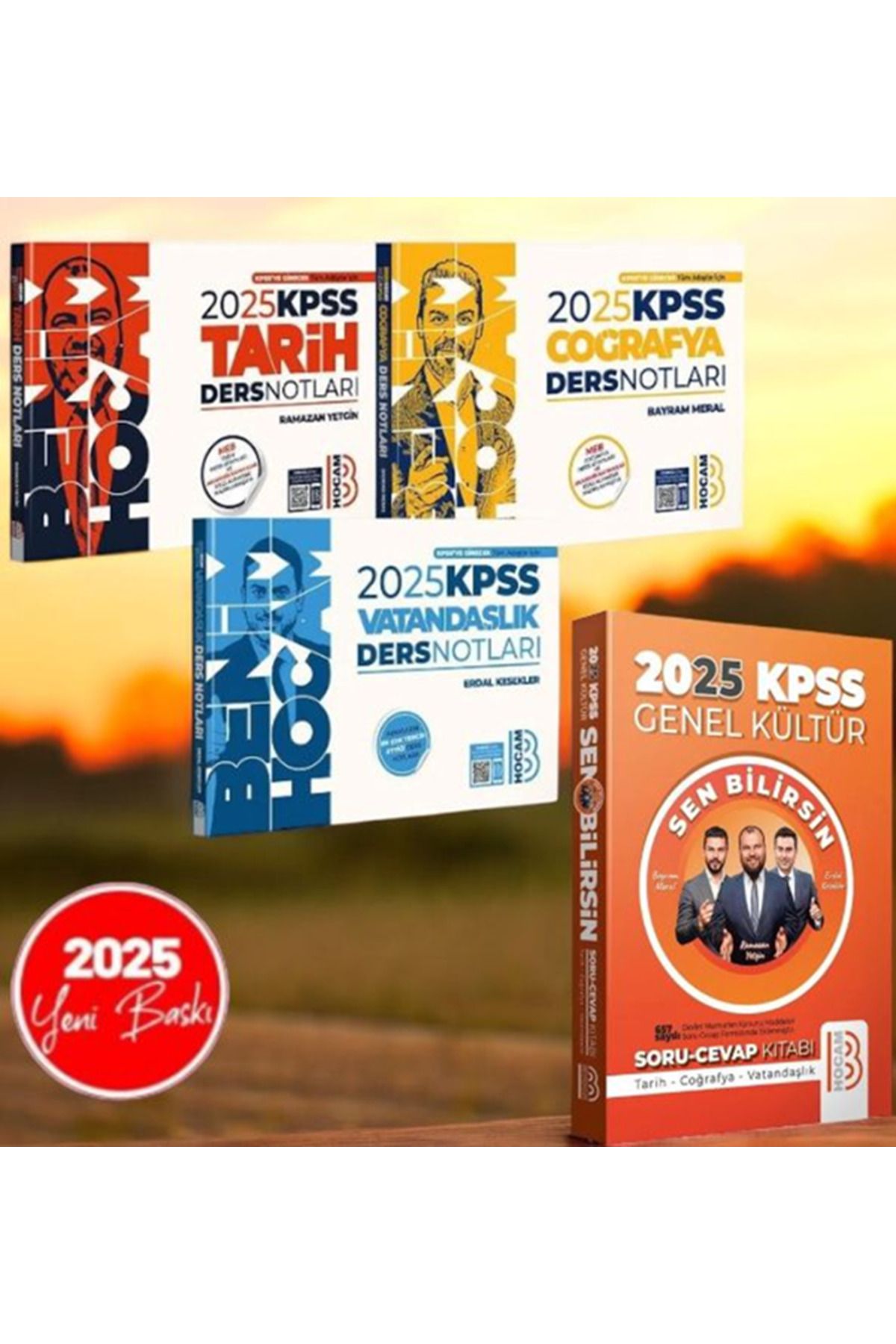 Benim Hocam Yayınları 2025 Kpss Genel Kültür Ders Notları Ve 2025 KPSS Genel Kültür Sen Bilirsin Soru Cevap Kitabı