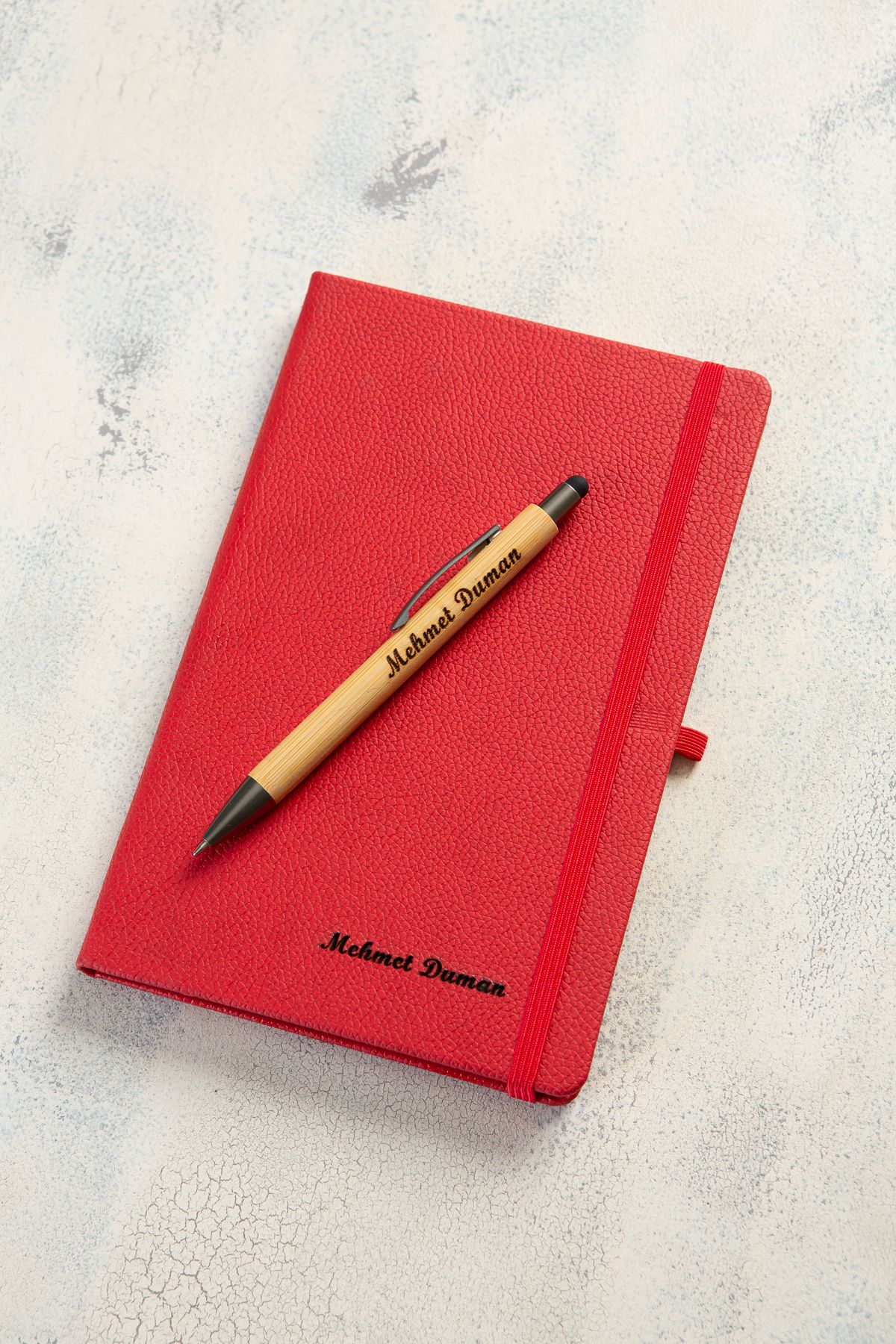 ertal hediyelik Termo Deri Defter 80 yaprak a/5 - Maun Kalem