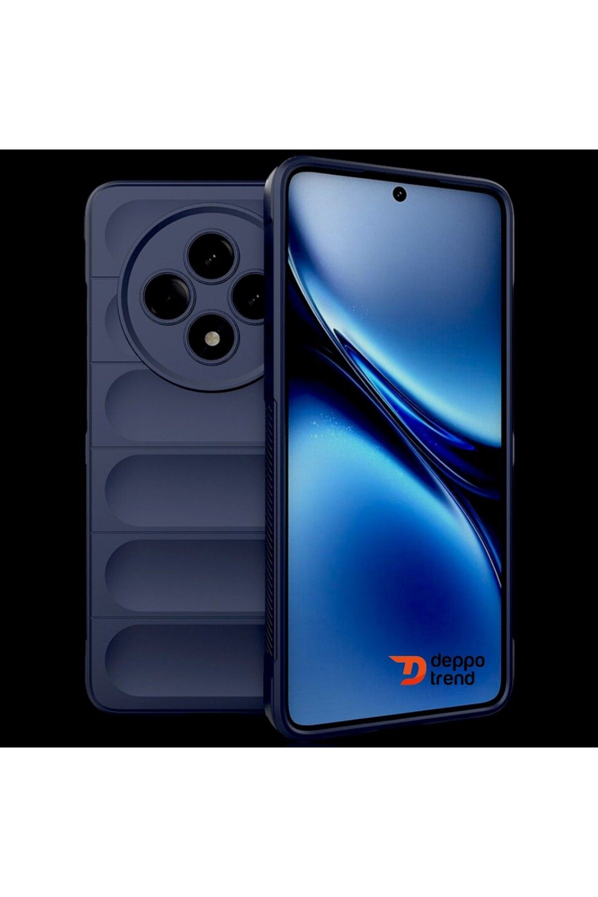 Deppo Trend Oppo Reno 11FS Uyumlu Kılıf Kamera Korumalı Darbe Emici Şık Tasarımlı Koruyucu Silikon Kapak