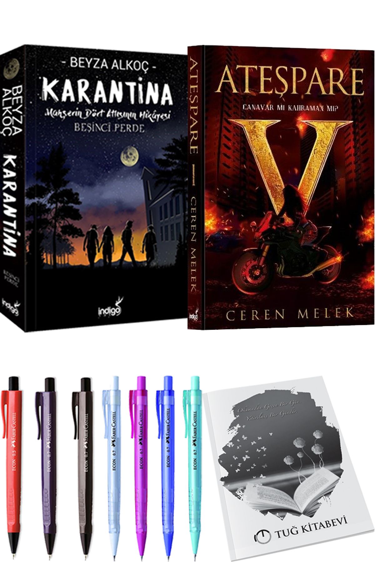 İndigo Kitap Karantina 5 Beyza Alkoç ve Ateşpare 1 Canavar mı Kahraman mı? + Hediyeli