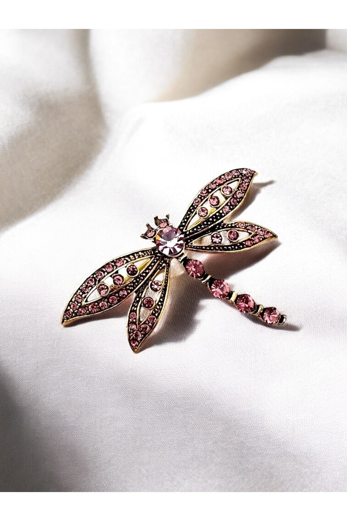 FUYA JEWELLERY Pembe Yusufçuk Broş