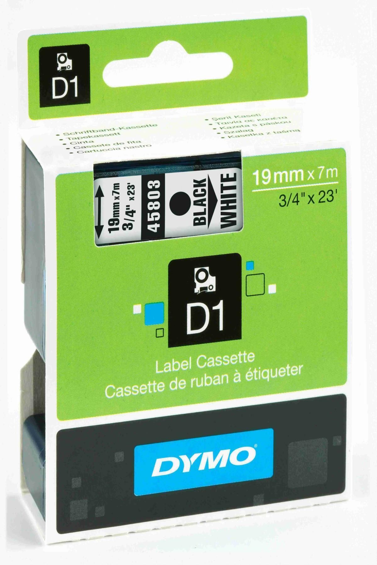 Ürün Evim Dymo S0720830 D1 19Mm 7Mt Mak.Şeriti 45803 Siy Bey