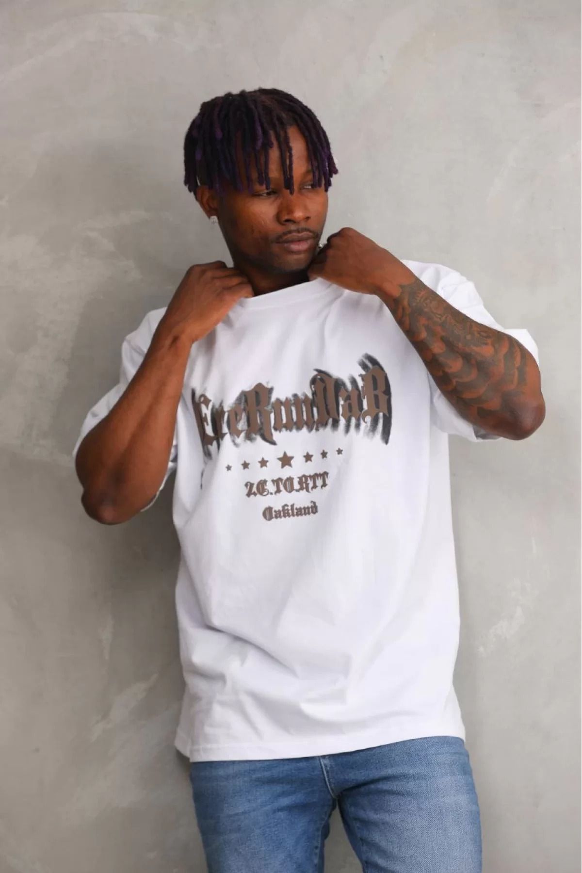 İndigo Park Tişört Modelleri Erkek Unisex Baskılı Oversize T-Shirt -