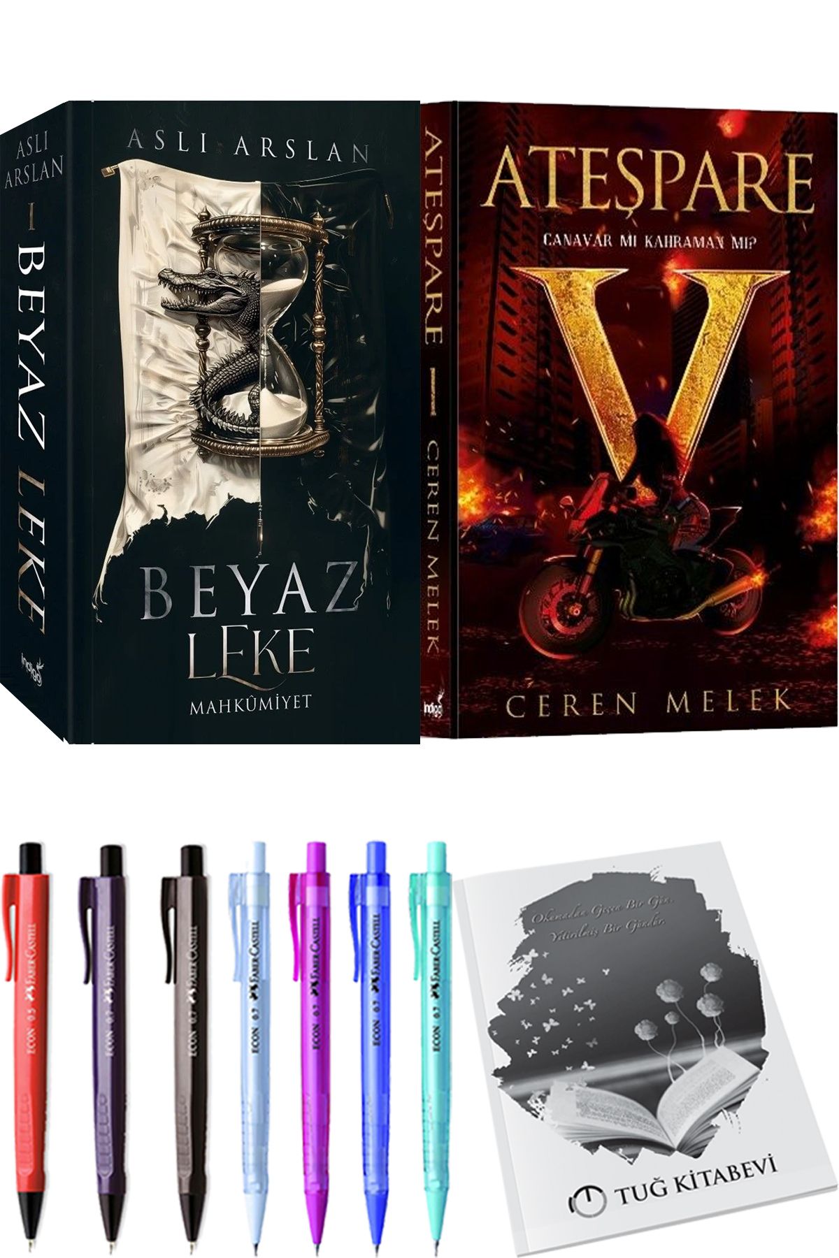 İndigo Kitap Beyaz Leke Mahkumiyet Aslı Arslan ve Ateşpare 1 Canavar mı Kahraman mı? + Hediyeli