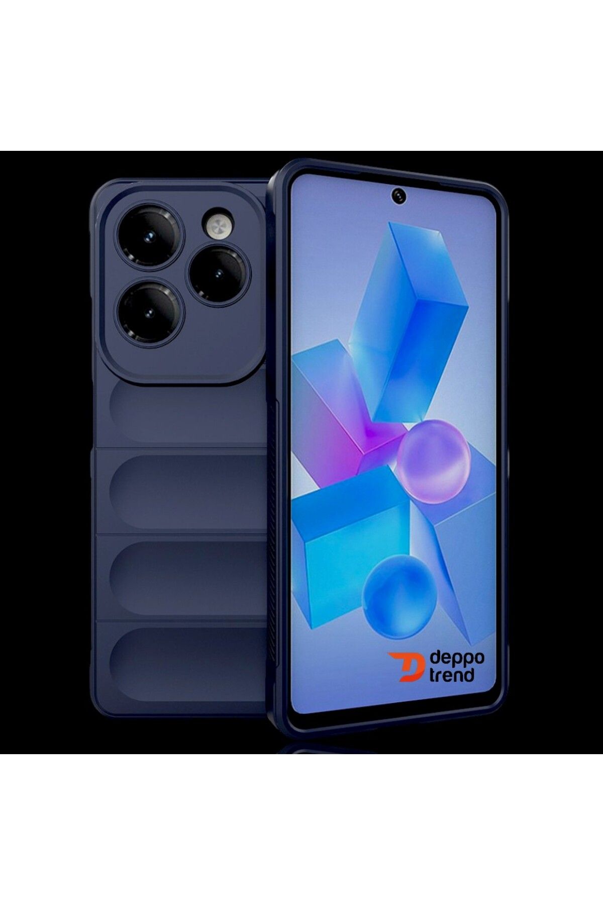 Deppo Trend Tecno Spark 20 Pro Uyumlu Kılıf Kamera Korumalı Darbe Emici Şık Tasarımlı Koruyucu Silikon Kapak