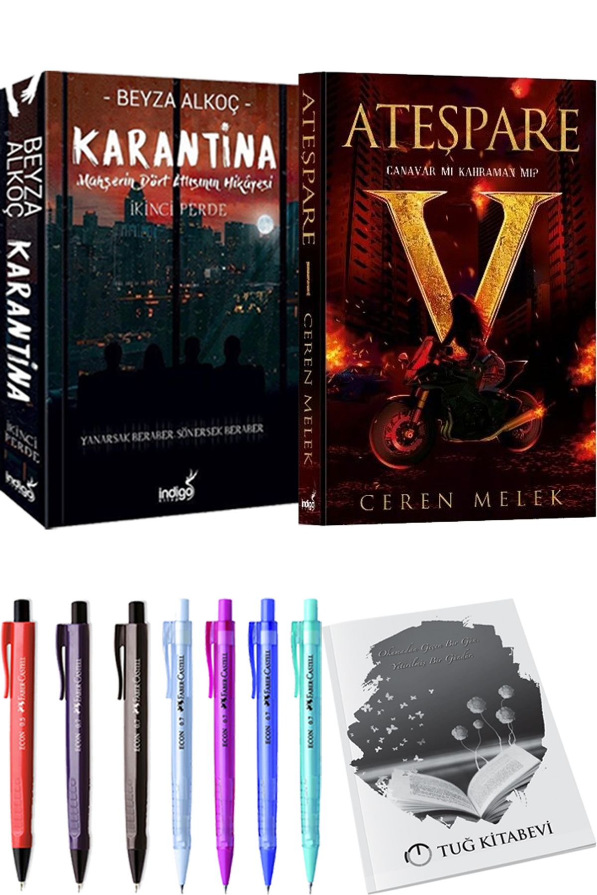 İndigo Kitap Karantina 2 Beyza Alkoç ve Ateşpare 1 Canavar mı Kahraman mı? + Hediyeli