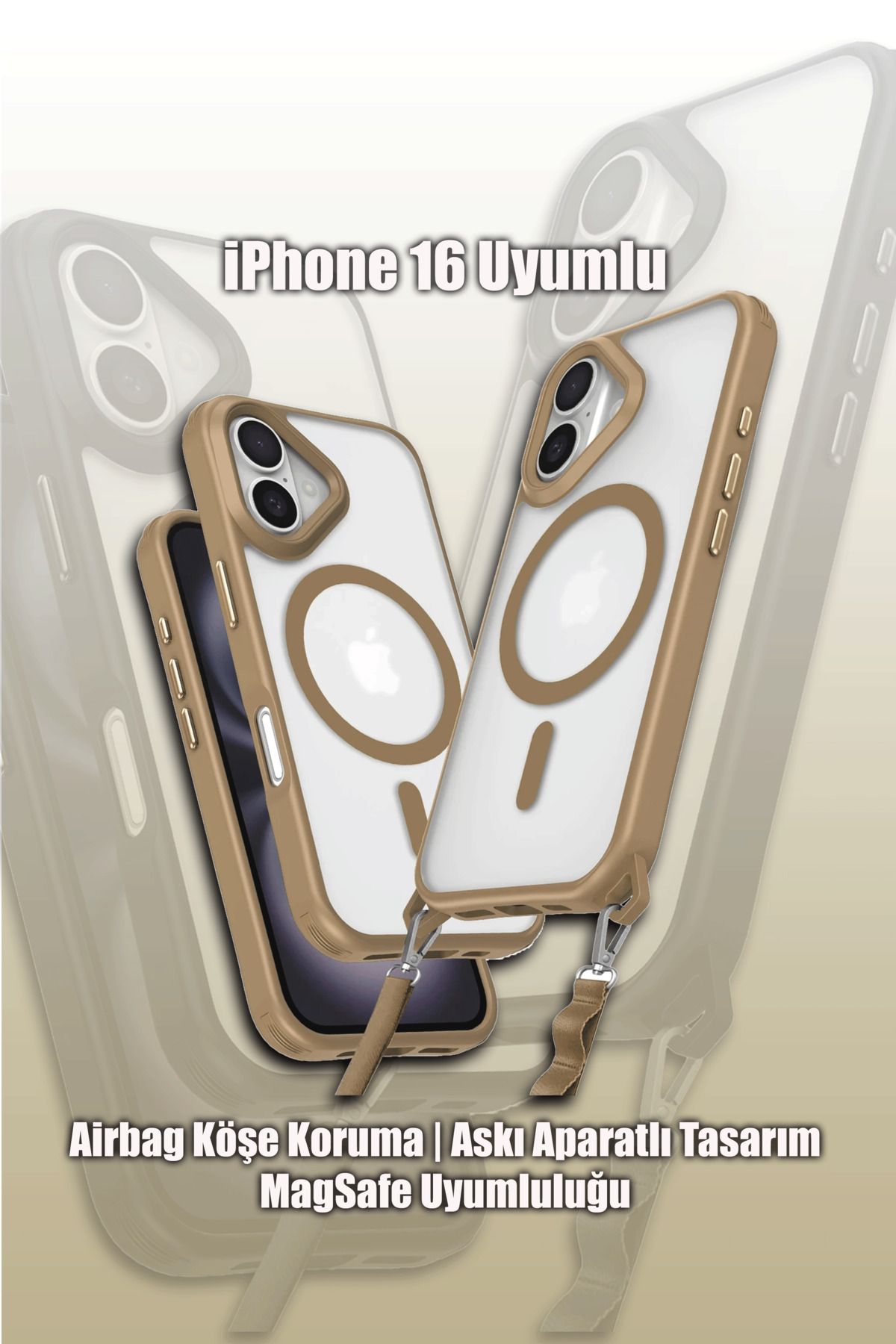 mobrika iPhone 16 Enka Magsafe Silikon Telefon Kılıfı