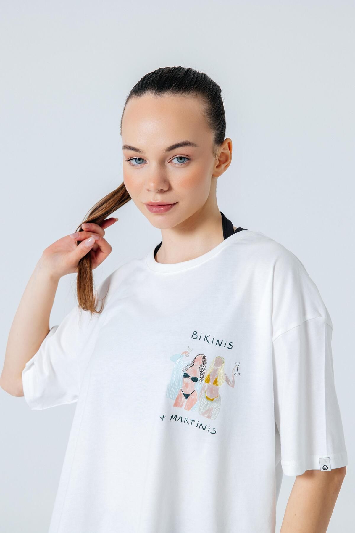 Luree Store AMALFI TEE Ekru T-shirt