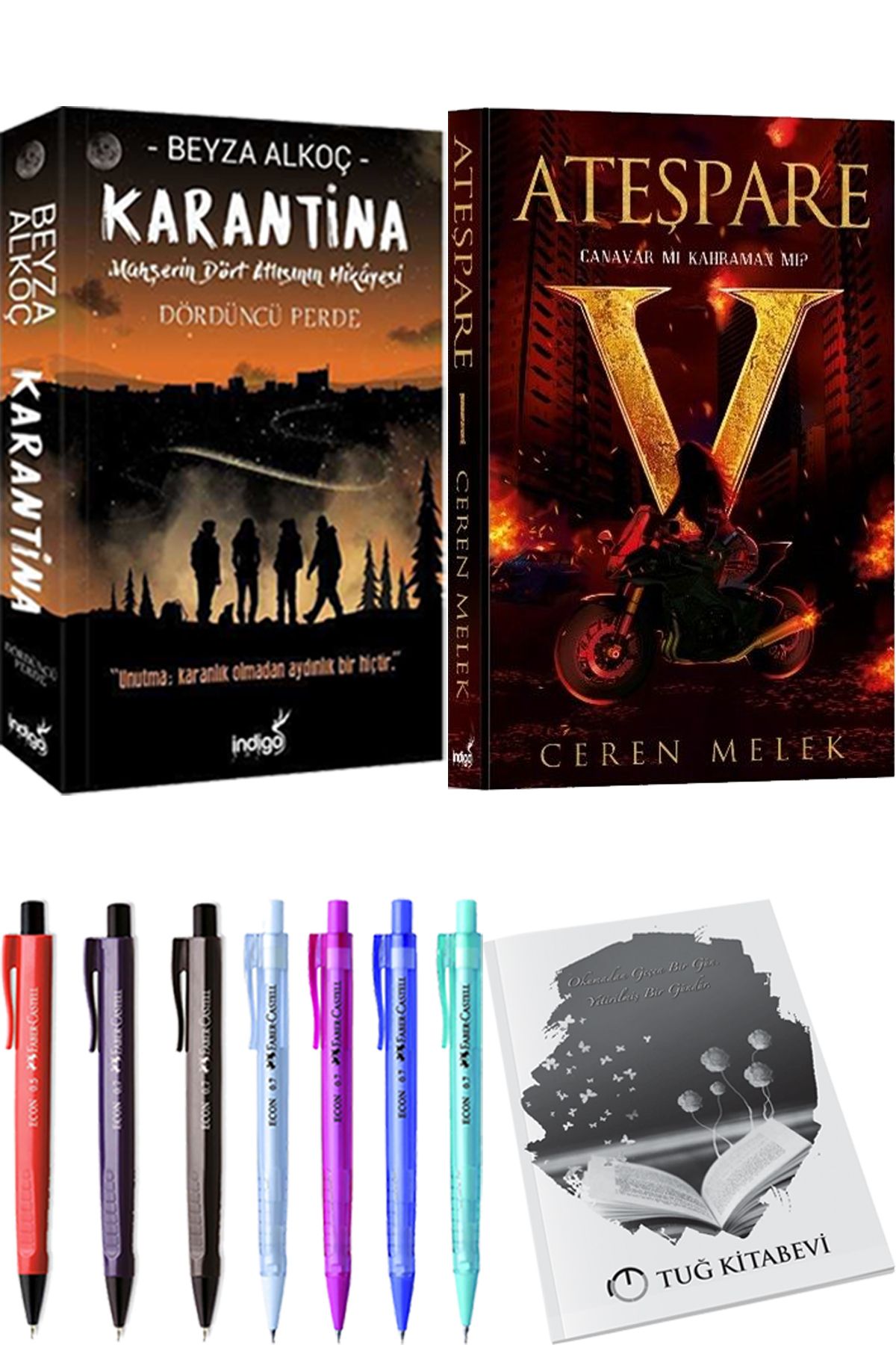 İndigo Kitap Karantina 4 Beyza Alkoç ve Ateşpare 1 Canavar mı Kahraman mı? + Hediyeli