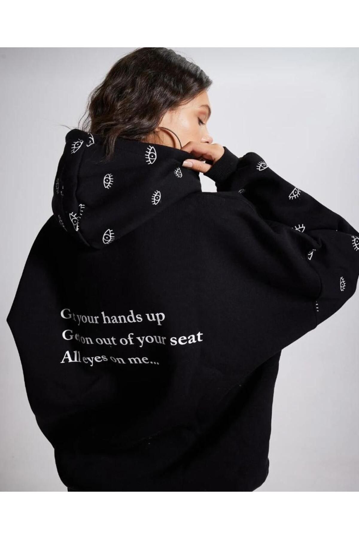 KARACAN COMPANY Baskı Detaylı Unisex Üç İp Sweatsihirt