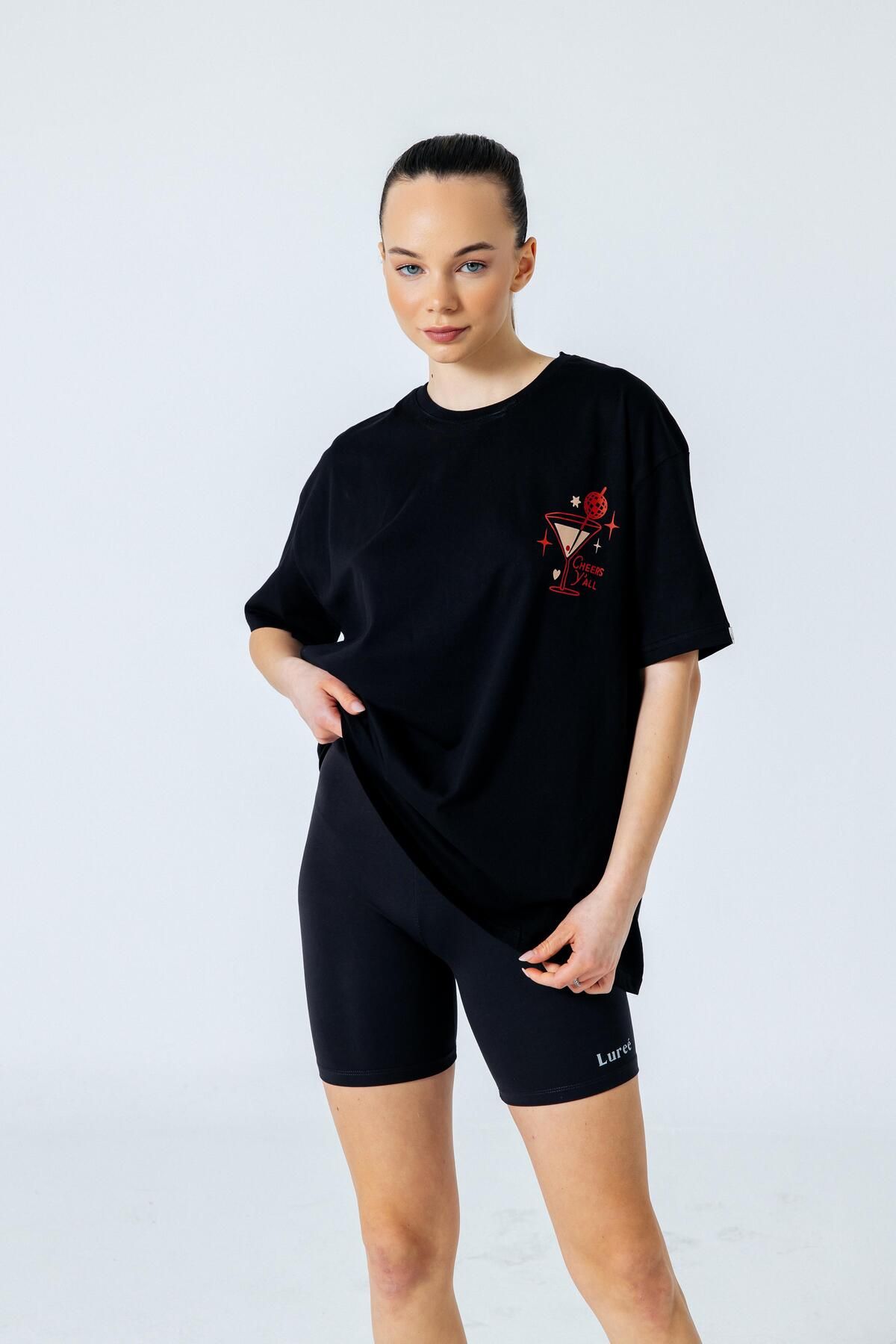 Luree Store TIPSY Siyah T-shirt
