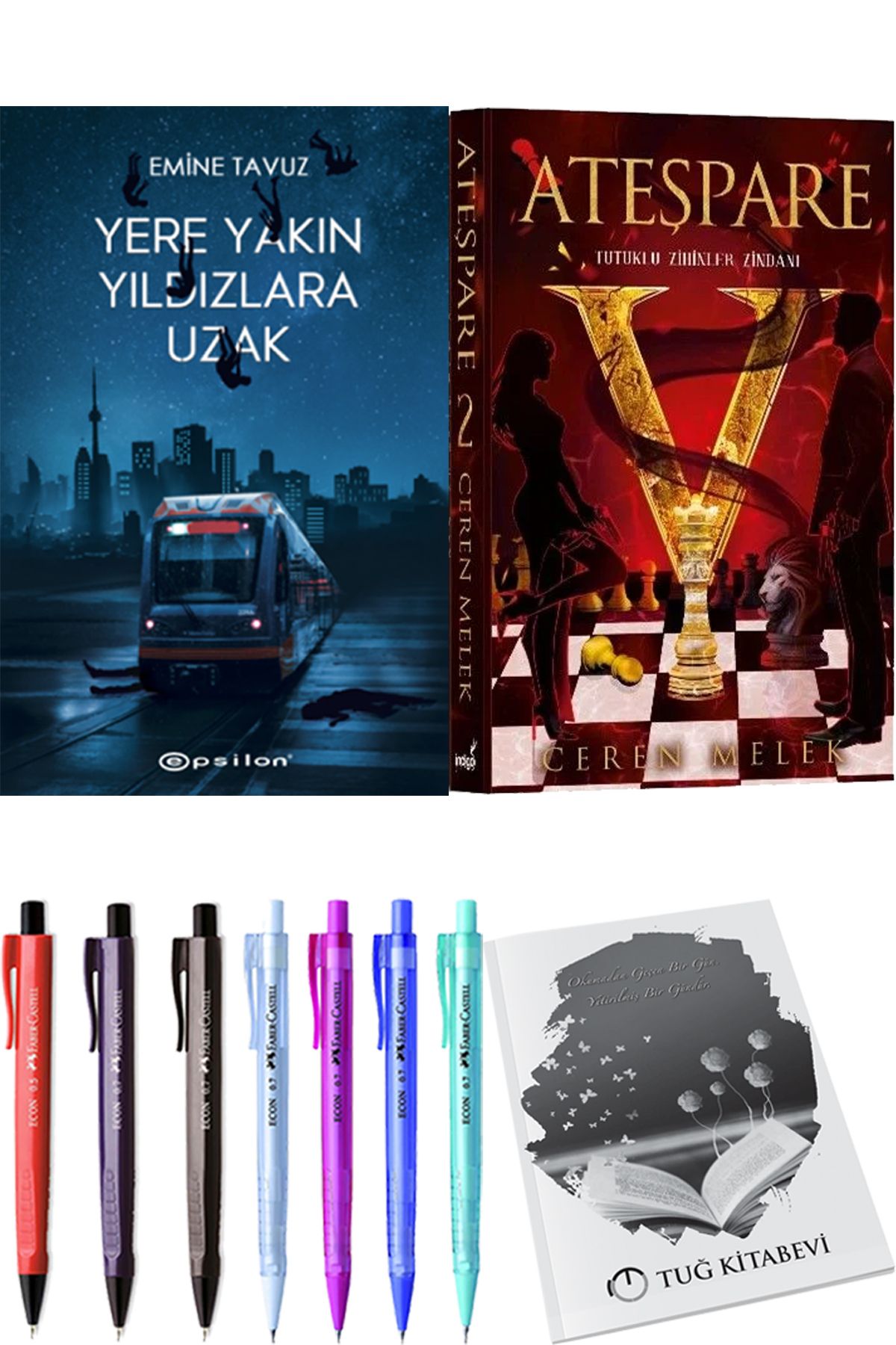 Epsilon Yayınevi Yere Yakın Yıldızlara Uzak ve Ateşpare 2 Tutuklu Zihinler Zindanı + Hediyeli